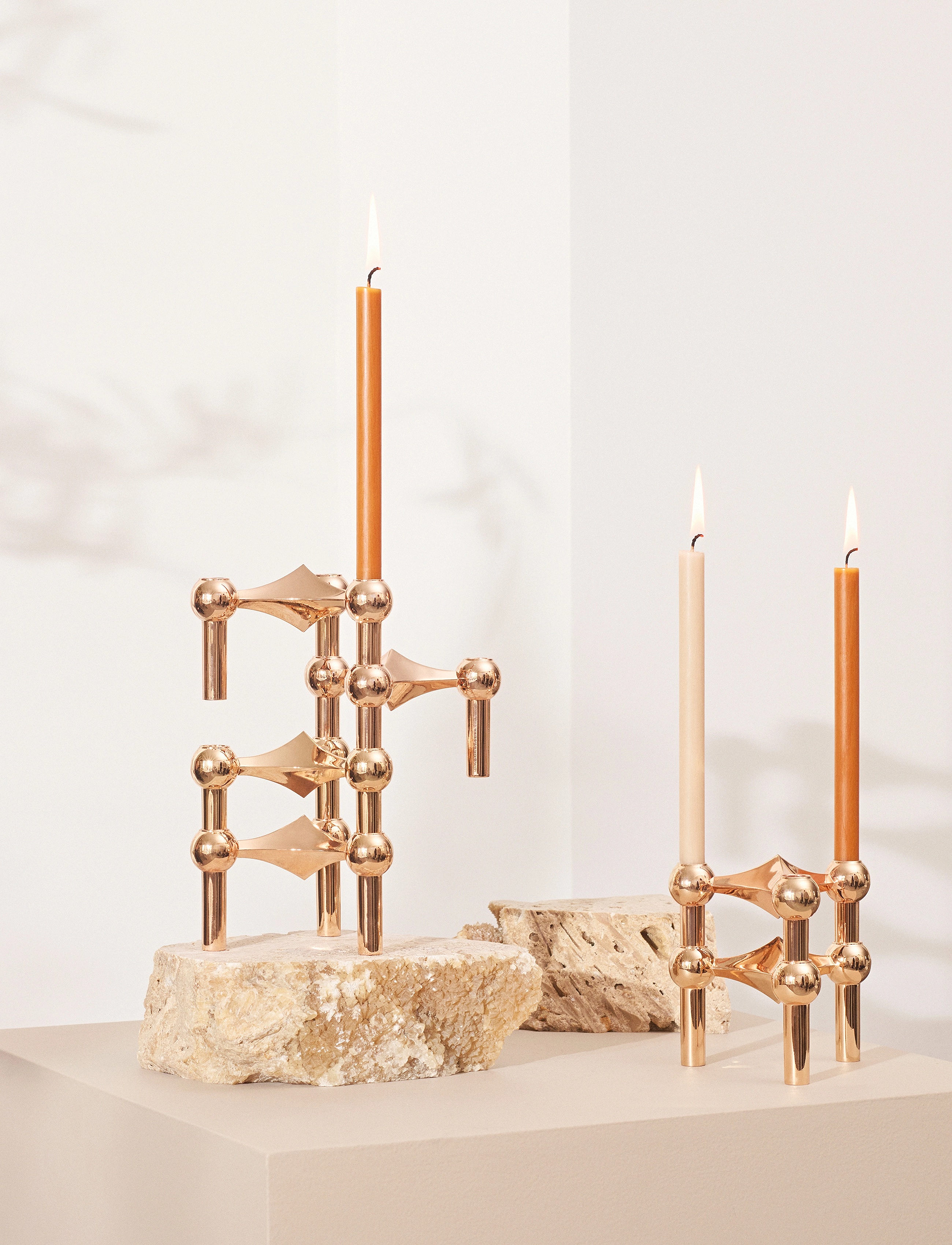 STOFF Nagel - STOFF Nagel taper candles, box with 12 pieces - stagelys - beige - 2