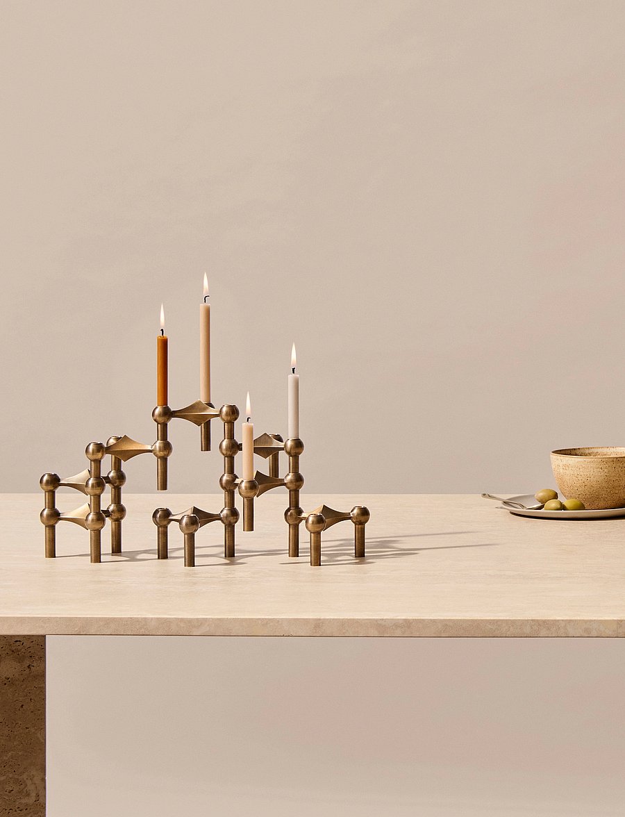 STOFF Nagel - STOFF Nagel taper candles, box with 12 pieces - pikad küünlad - beige - 3