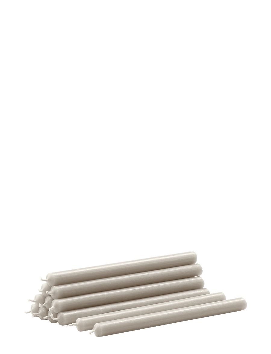 STOFF Nagel - STOFF Nagel candles (box w/12 pcs) - linen grey - tischkerzen - linen grey - 1