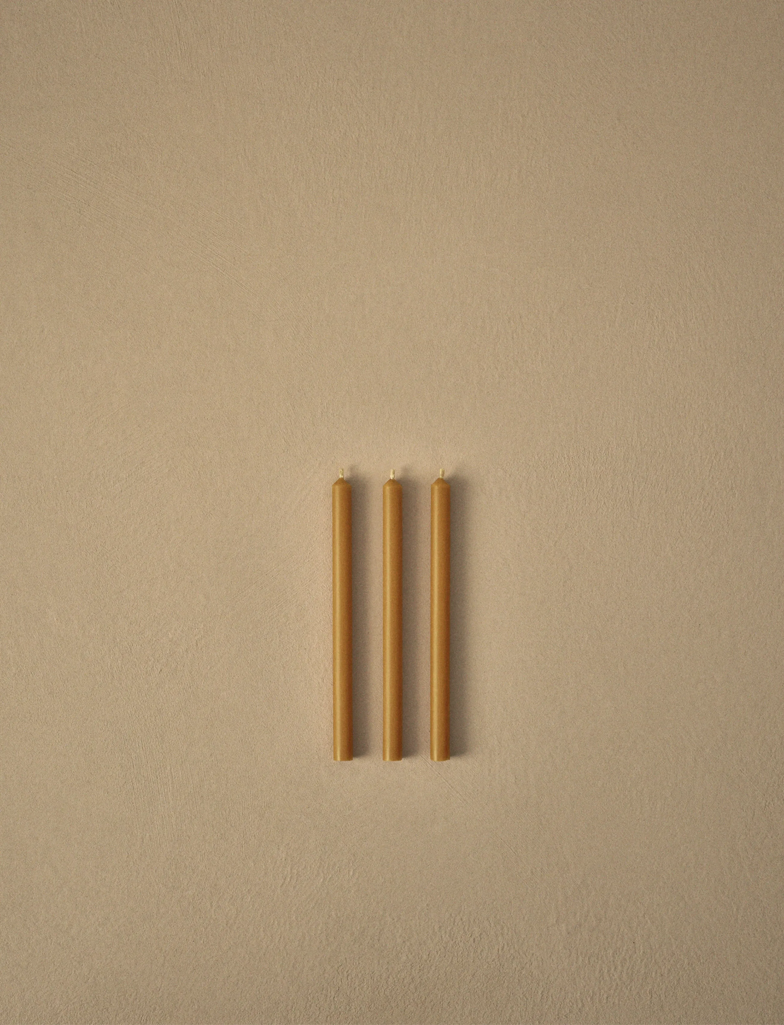 STOFF Nagel Stoff Nagel Candles (Box W/12 Pcs) - Camel, 18X 1.3 cm, Brown, Stearinlys > Søjlelys, Unisex
