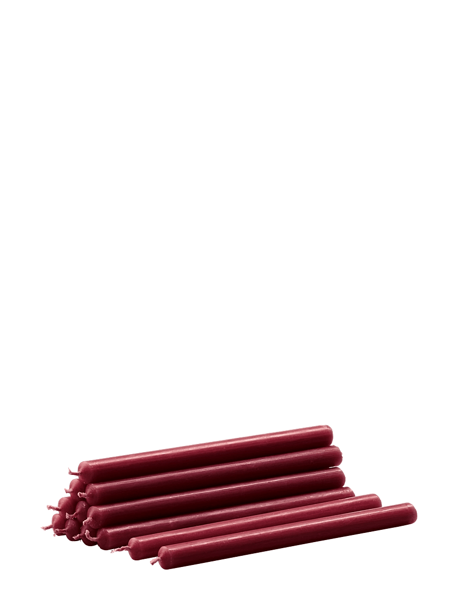 STOFF Nagel - STOFF Nagel candles (box w/12 pcs) - bordeaux - tischkerzen - bordeaux - 1