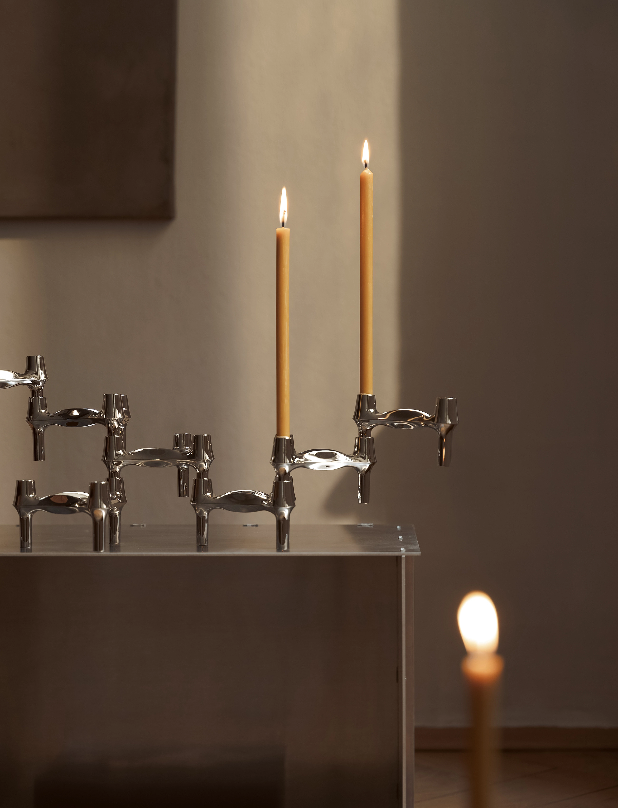 STOFF Nagel - STOFF Nagel candles/kertelys (box w/8 pcs) - golden honey - tischkerzen - golden honey - 3