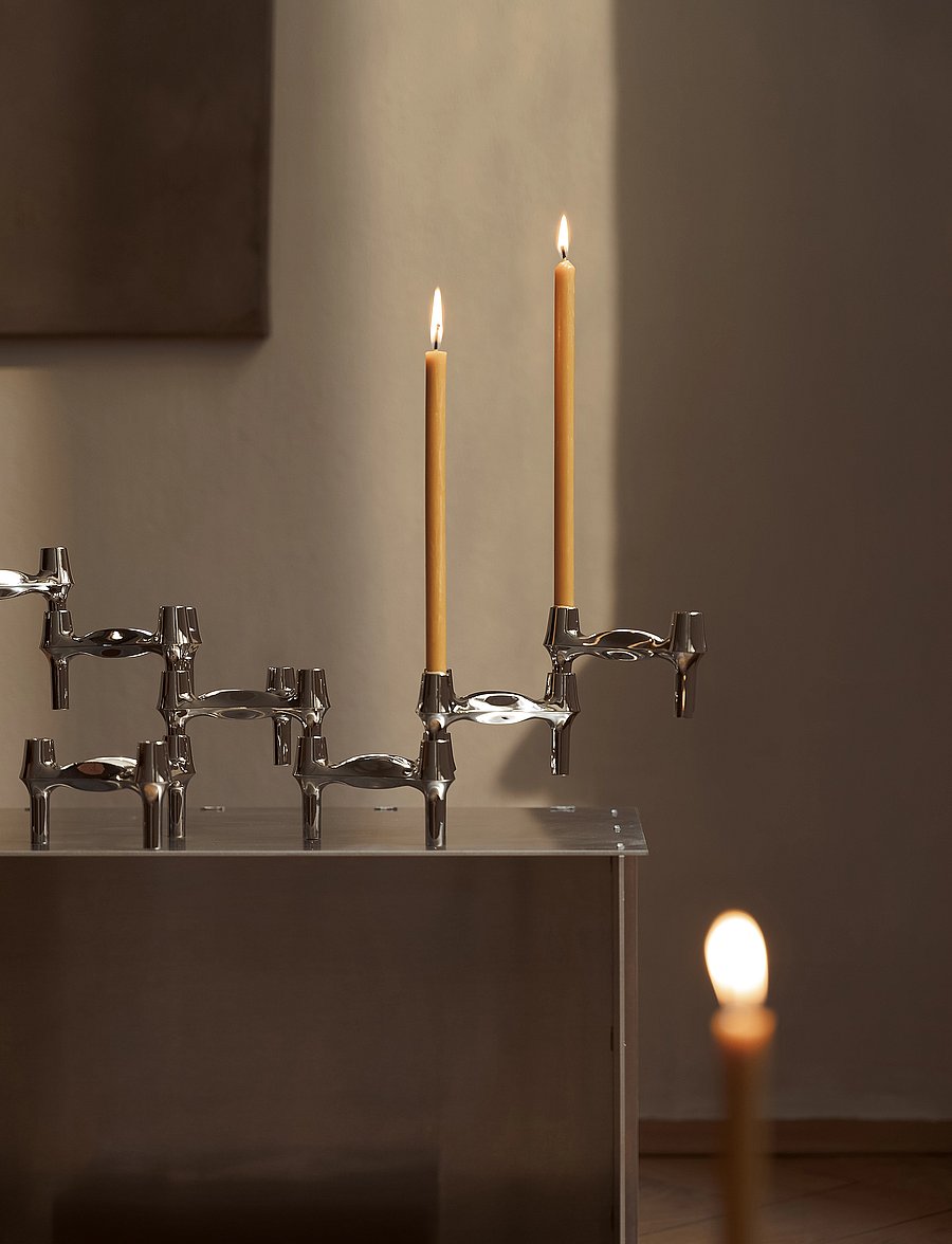 STOFF Nagel - STOFF Nagel candles/kertelys (box w/8 pcs) - golden honey - pikad küünlad - golden honey - 3