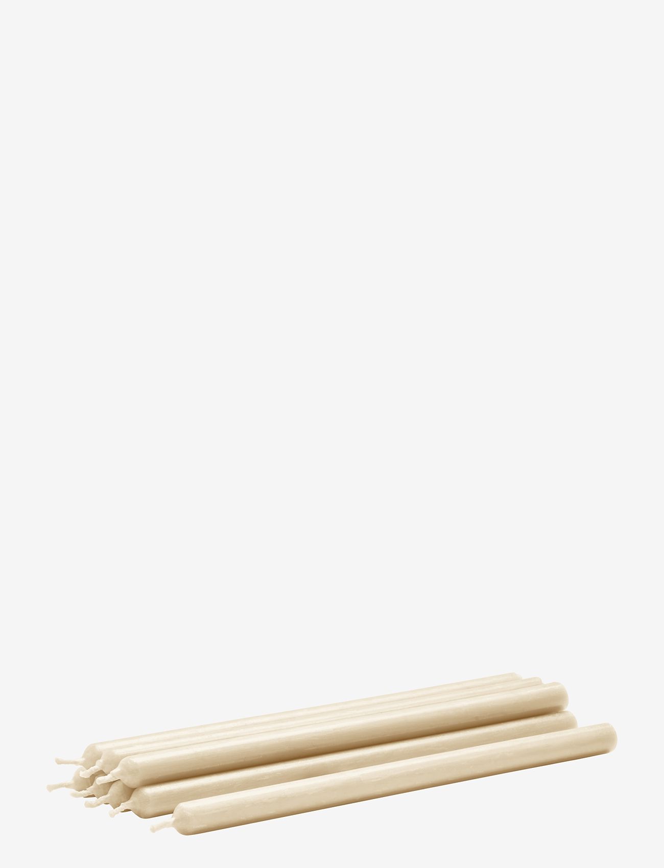 STOFF Nagel - STOFF Nagel candles/kertelys (box w/8 pcs) - cream - pīlāra sveces - cream - 0