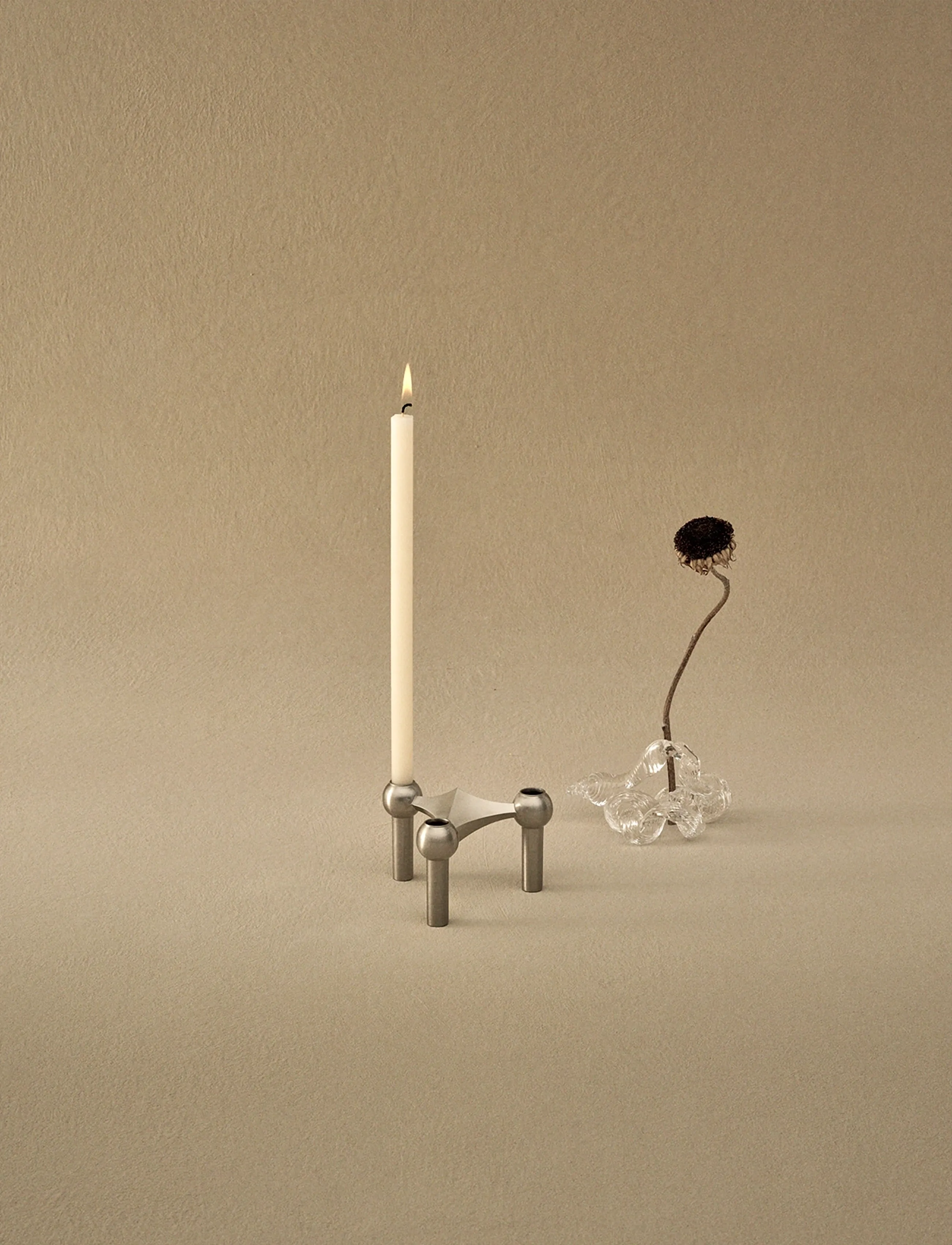 STOFF Nagel Stoff Nagel Candles/Kertelys (Box W/8 Pcs) - Cream, One Size, Cream, Stearinlys > Søjlelys, Unisex