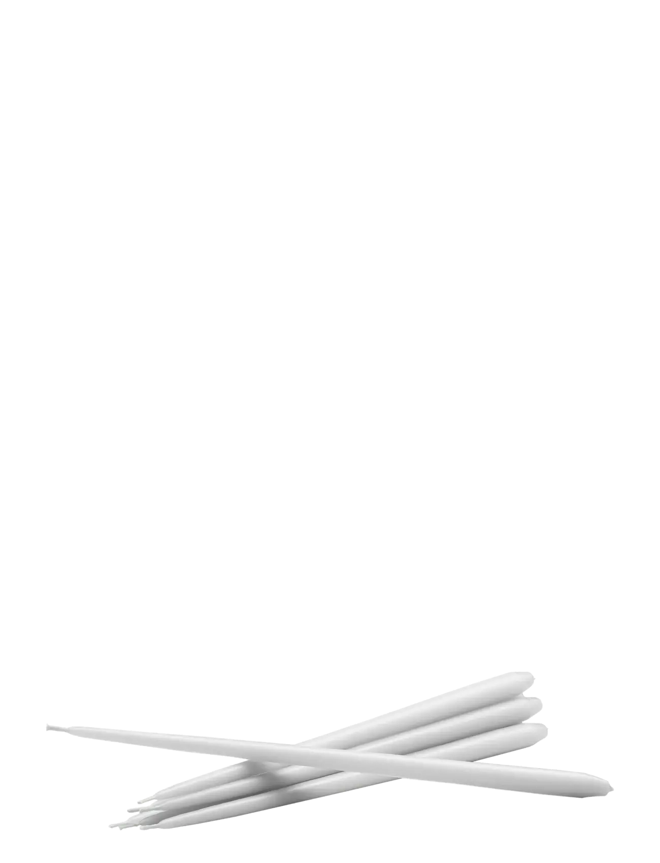 STOFF Nagel Taper Candles By Ester & Erik (Box W/6 Pcs), Søjlelys, Hvid, Str: 29X1.3CM