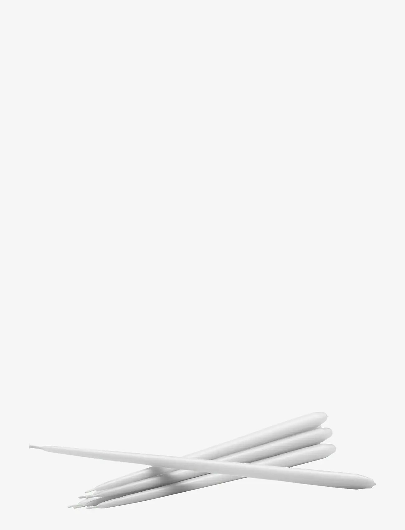 STOFF Nagel - STOFF Nagel taper candles by Ester & Erik (box w/6 pcs) - pikad küünlad - white - 1