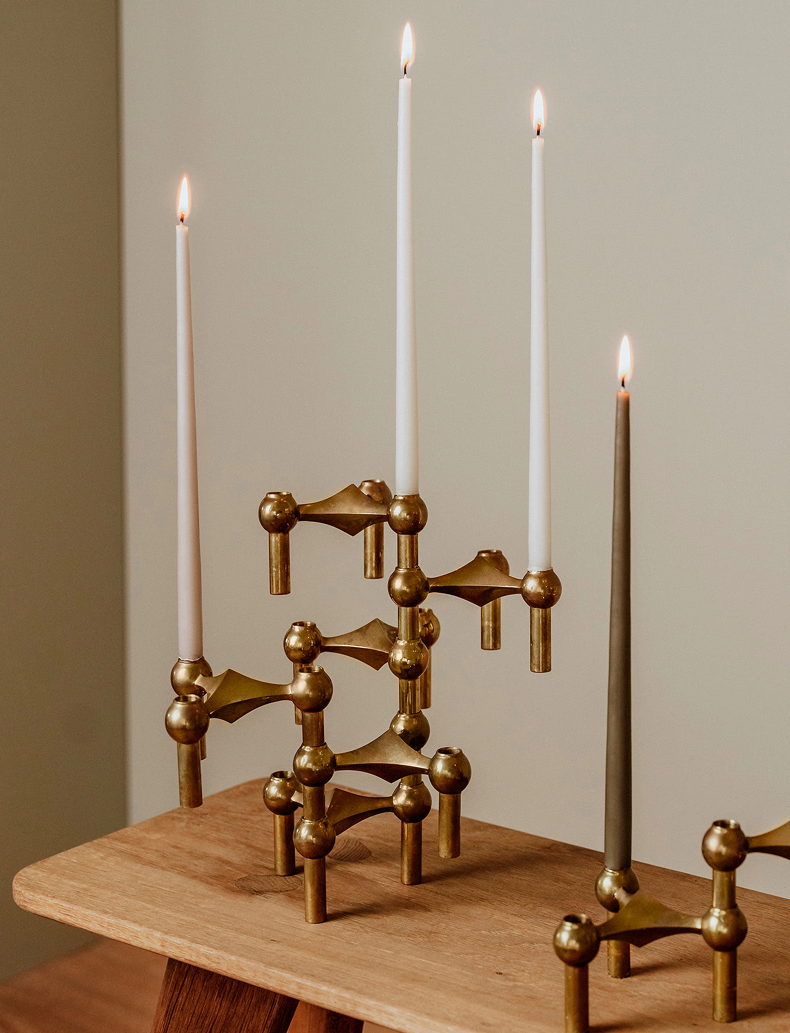 STOFF Nagel - STOFF Nagel taper candles by Ester & Erik (box w/6 pcs) - stagelys - white - 2