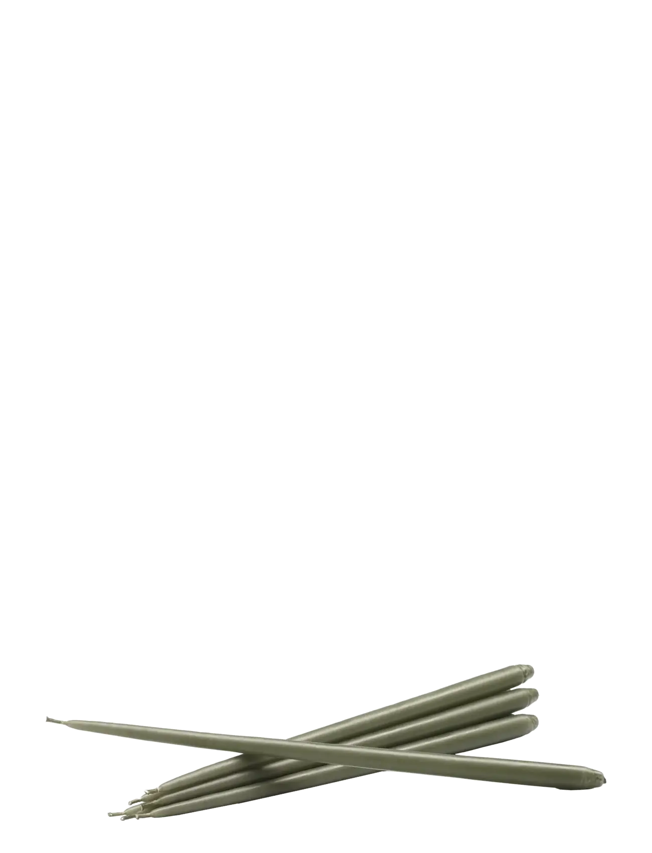 STOFF Nagel taper candles by Ester & Erik (box w/6 pcs) - DUSTY GREEN