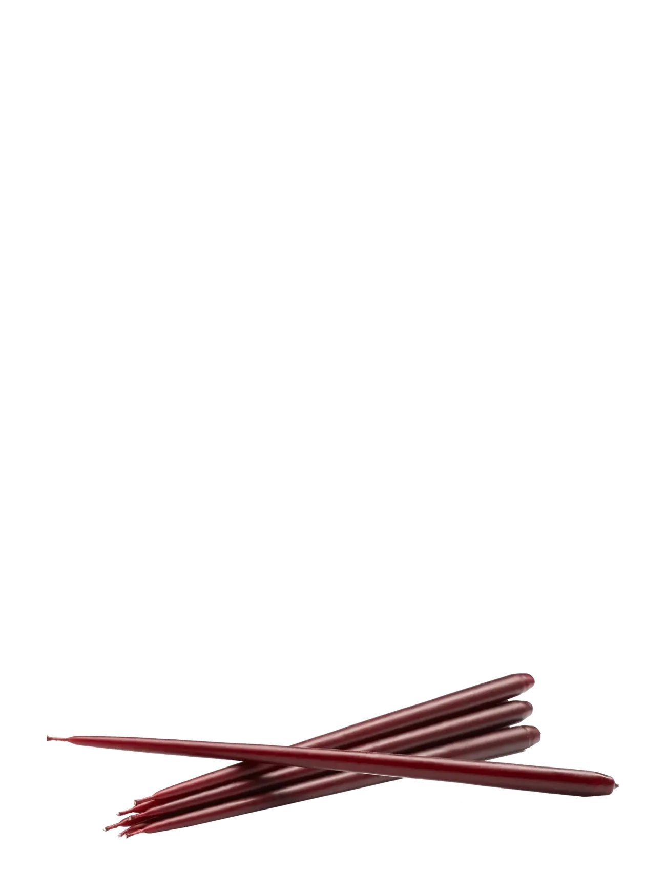 STOFF Nagel STOFF Nagel taper candles by Ester & Erik (box w/6 pcs) - Świece - BURGUNDY RED / burgundy
