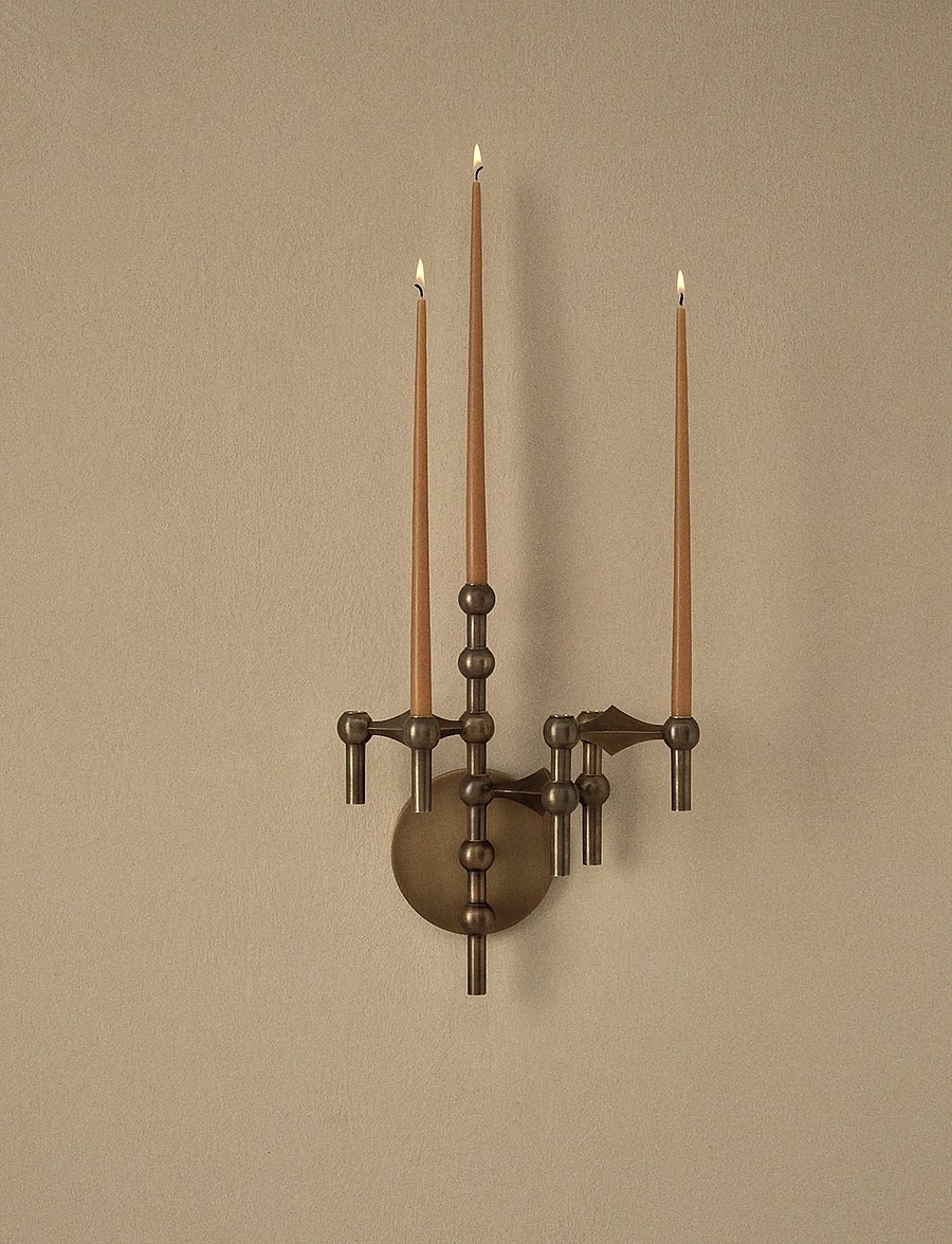 STOFF Nagel - STOFF Nagel taper candles by Ester & Erik (box w/6 pcs) - pikad küünlad - amber - 0