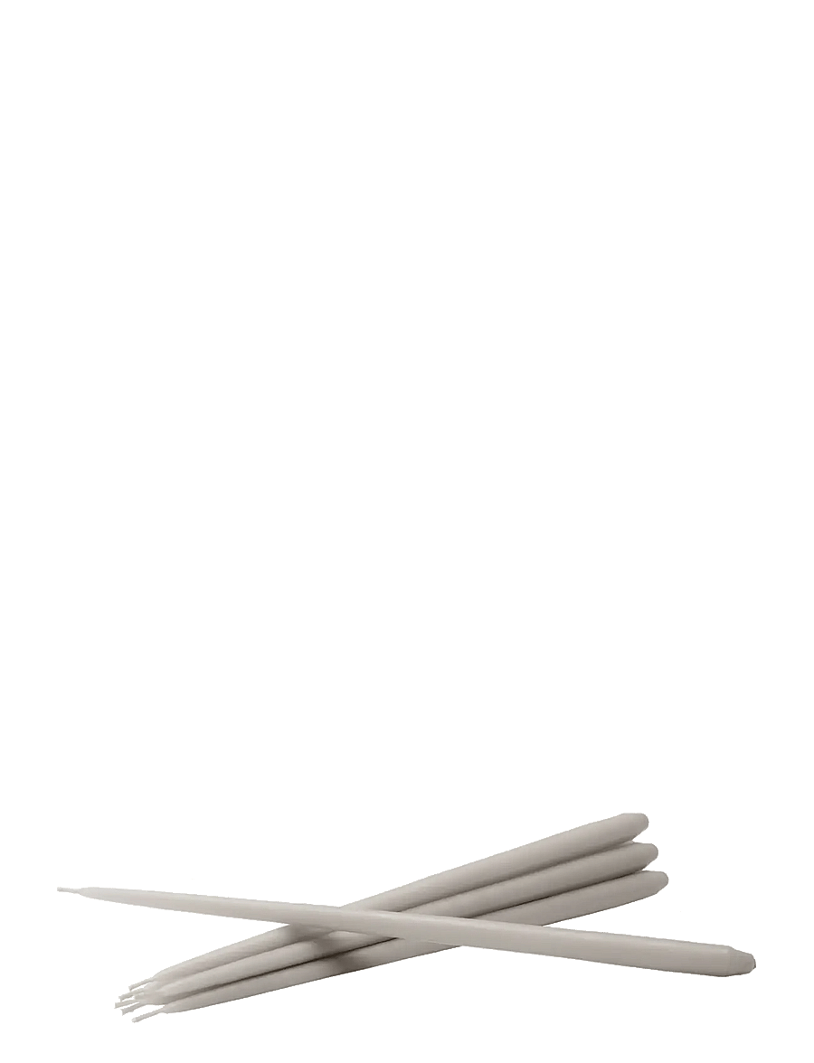 STOFF Nagel - STOFF Nagel taper candles by Ester & Erik (box w/6 pcs) - pikad küünlad - sand - 1