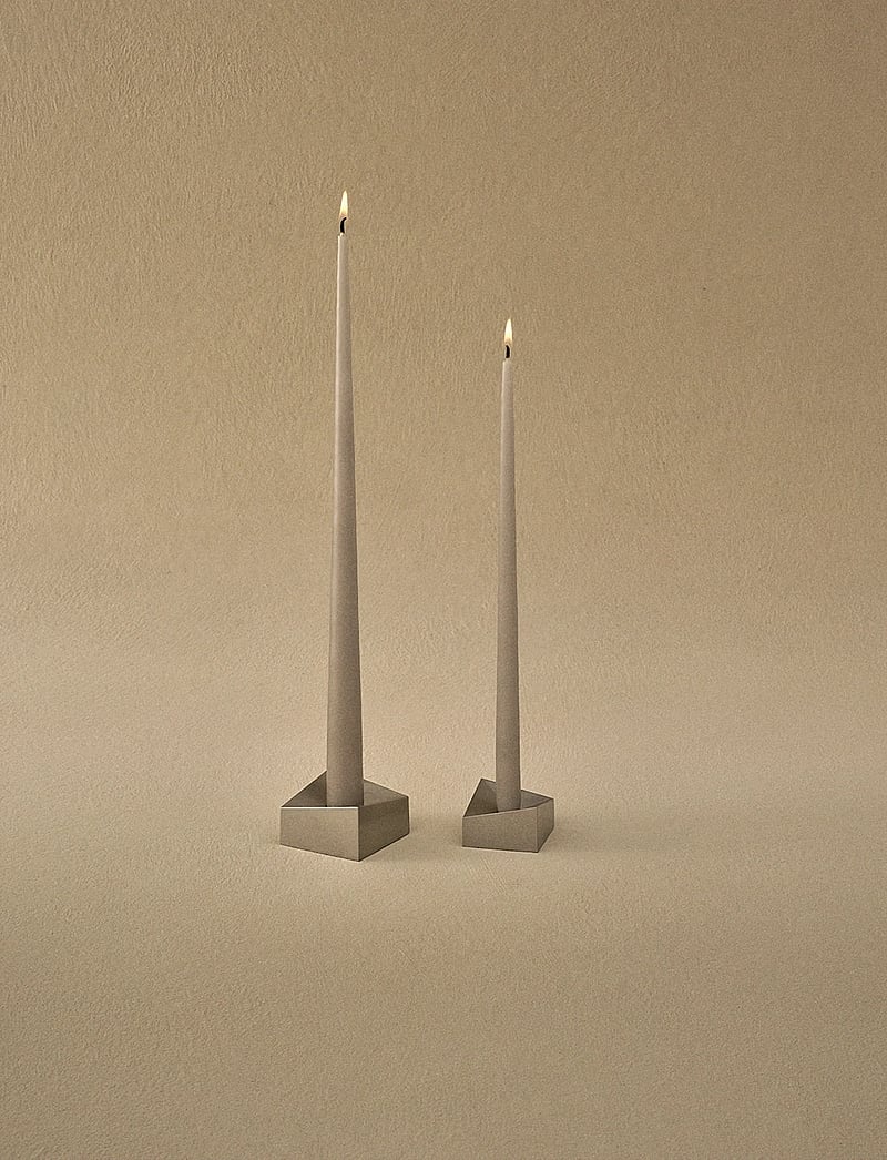 STOFF Nagel - STOFF Nagel taper candles by Ester & Erik (box w/6 pcs) - tischkerzen - sand - 1