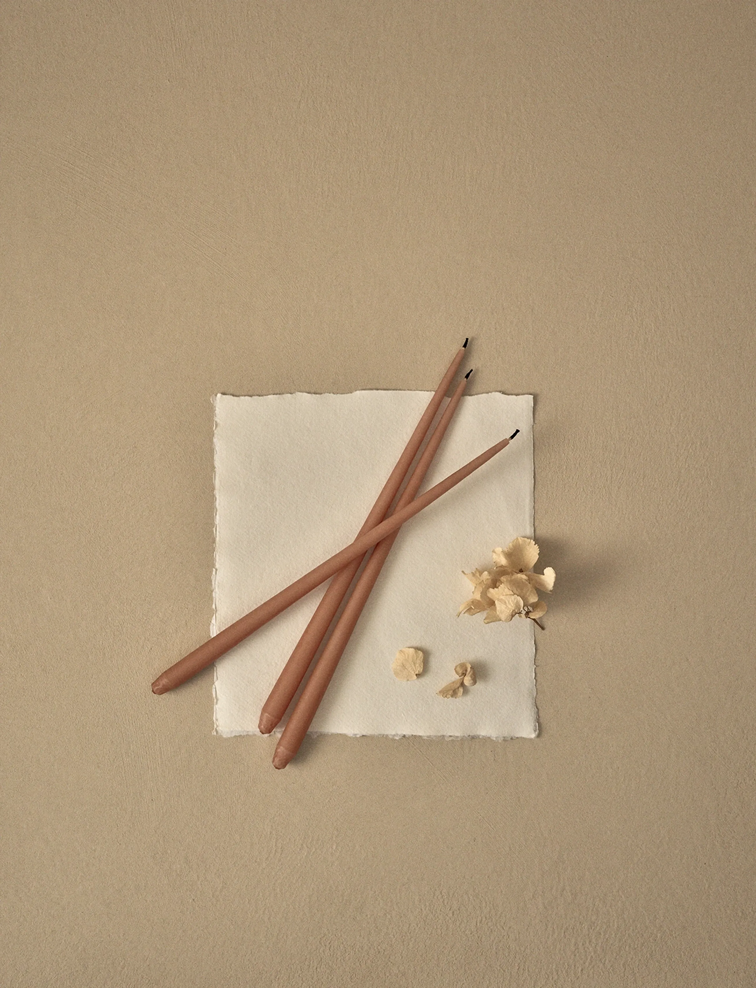 STOFF Nagel Taper Candles By Ester & Erik (Box W/6 Pcs), 29X1.3 cm, Candles, Rosa - Pillar Homeware