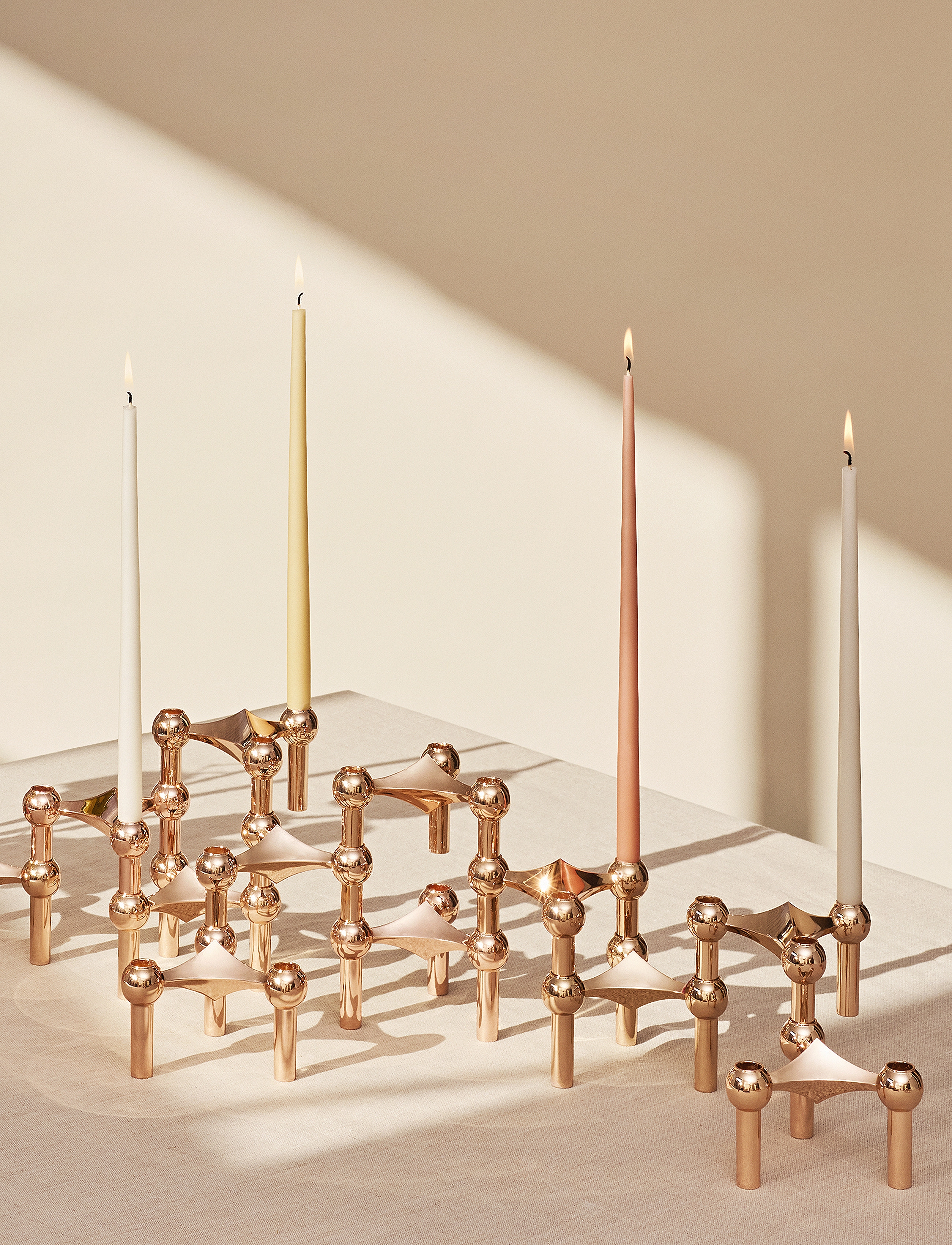 STOFF Nagel - STOFF Nagel taper candles by Ester & Erik (box w/6 pcs) - stagelys - dusty rose - 2