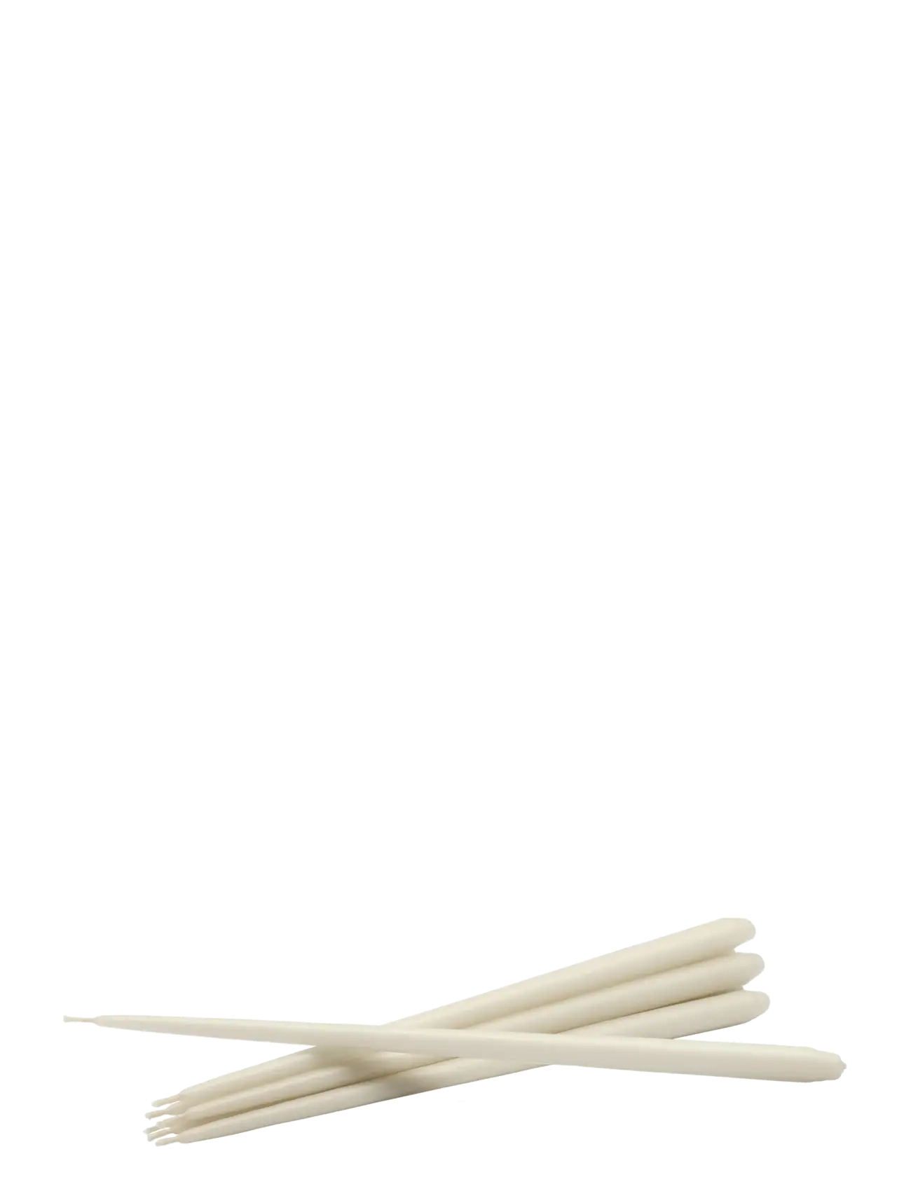STOFF Nagel Taper Candles By Ester & Erik (Box W/6 Pcs), Søjlelys, Creme, Str: 29X1.3CM