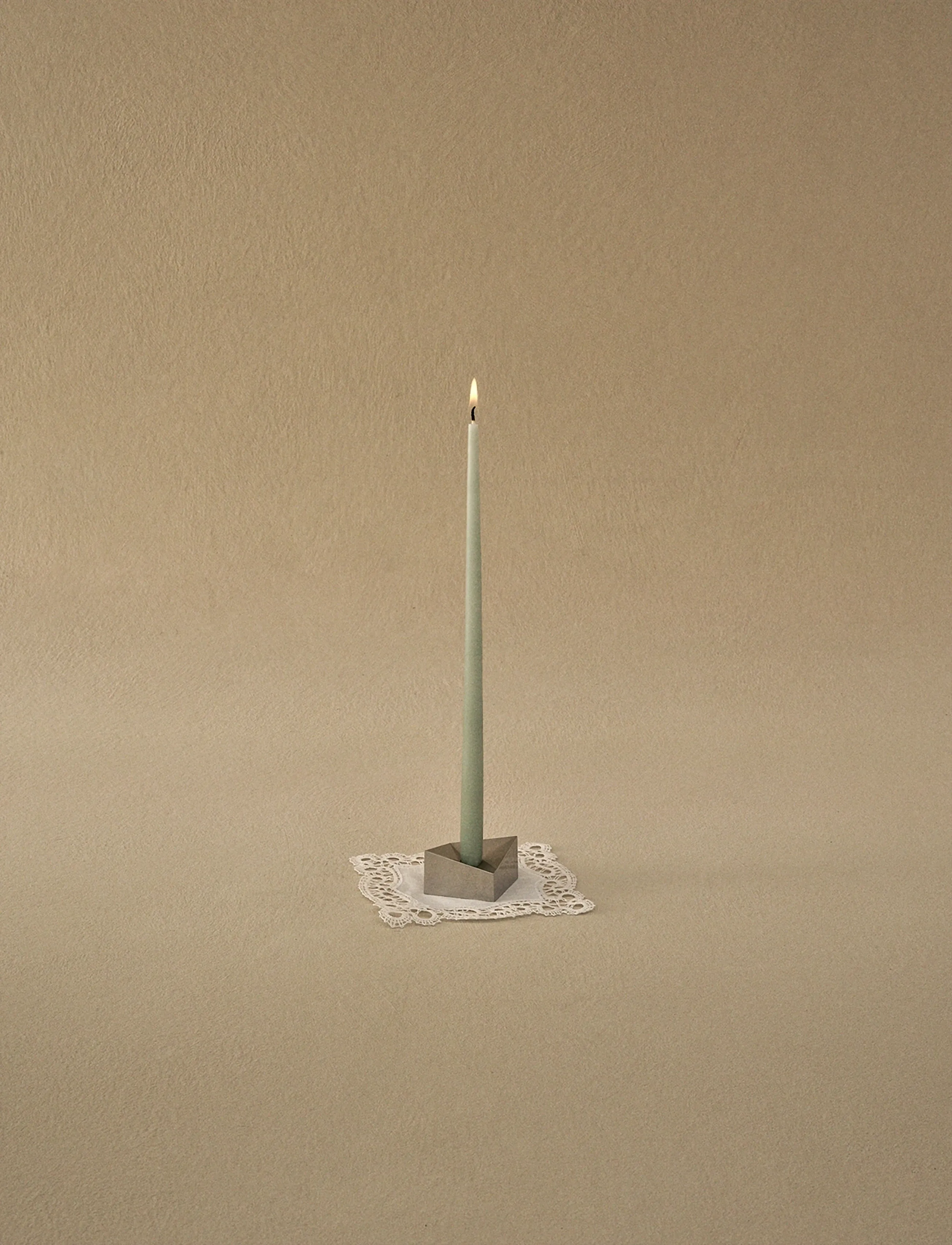 STOFF Nagel Taper Candles By Ester & Erik (Box W/6 Pcs), 29X1.3 cm, Candles, Grün - Pillar Homeware