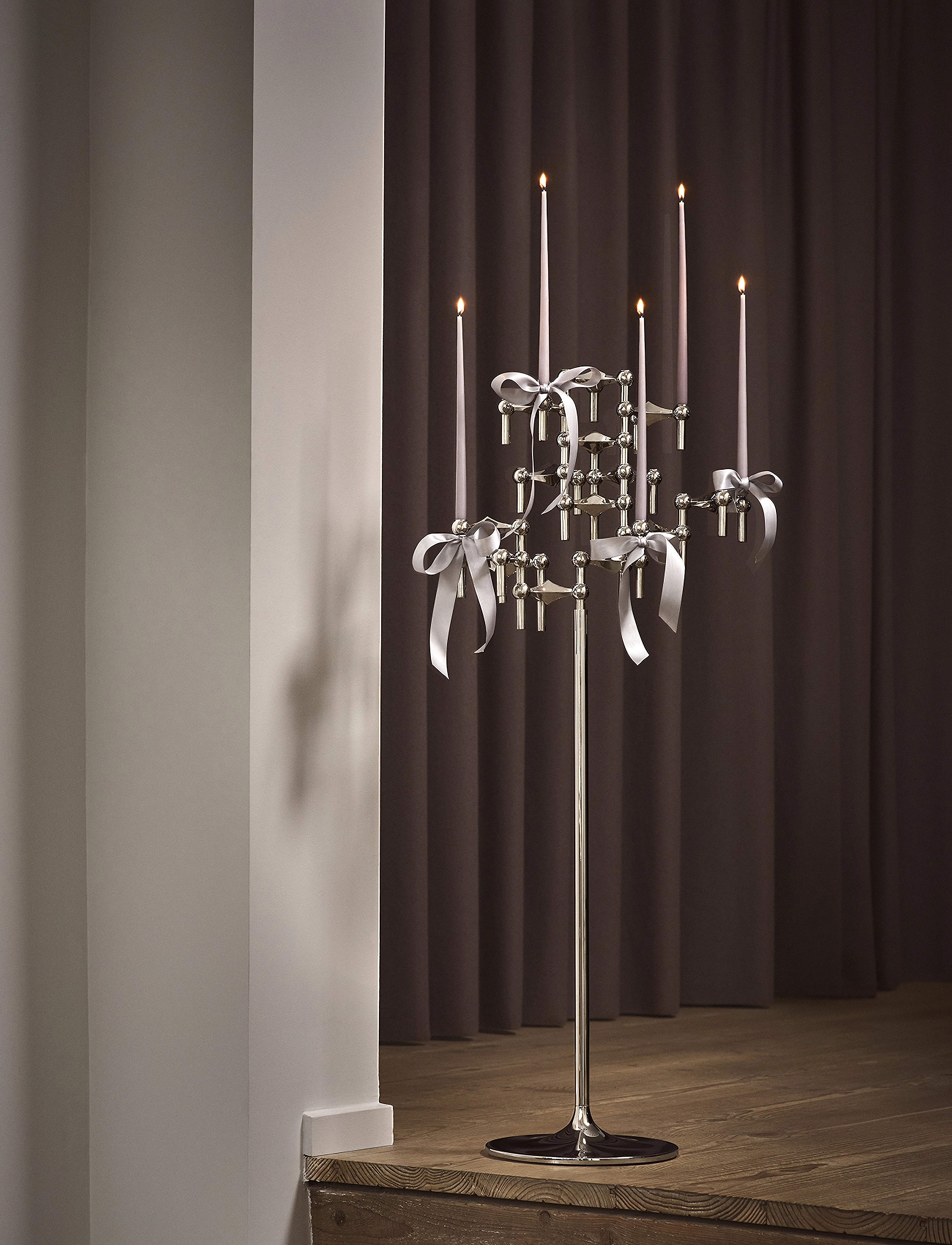 STOFF Nagel - STOFF Nagel taper candles by Ester & Erik (box w/6 pcs) - stagelys - warm grey - 2