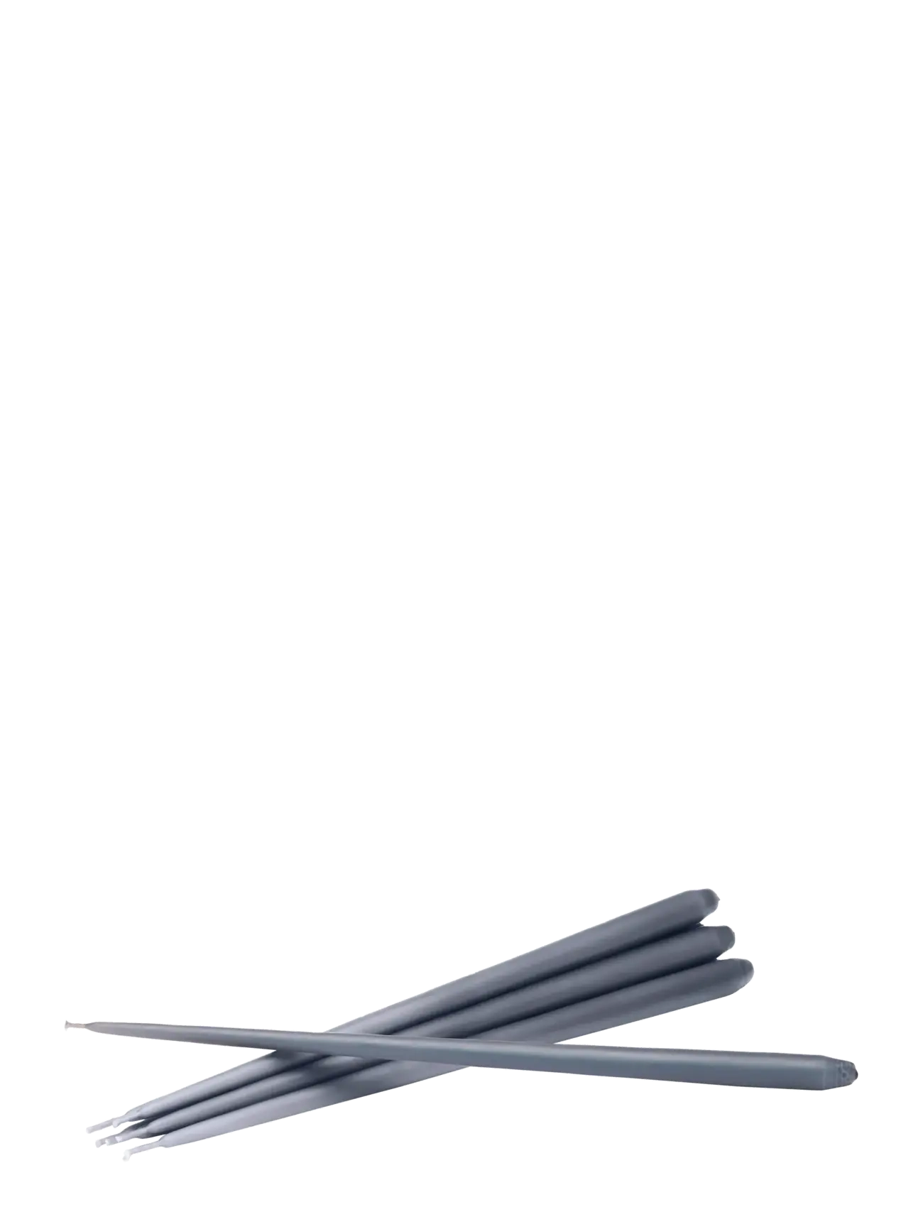 STOFF Nagel taper candles by Ester & Erik (box w/6 pcs) - DARK GREY