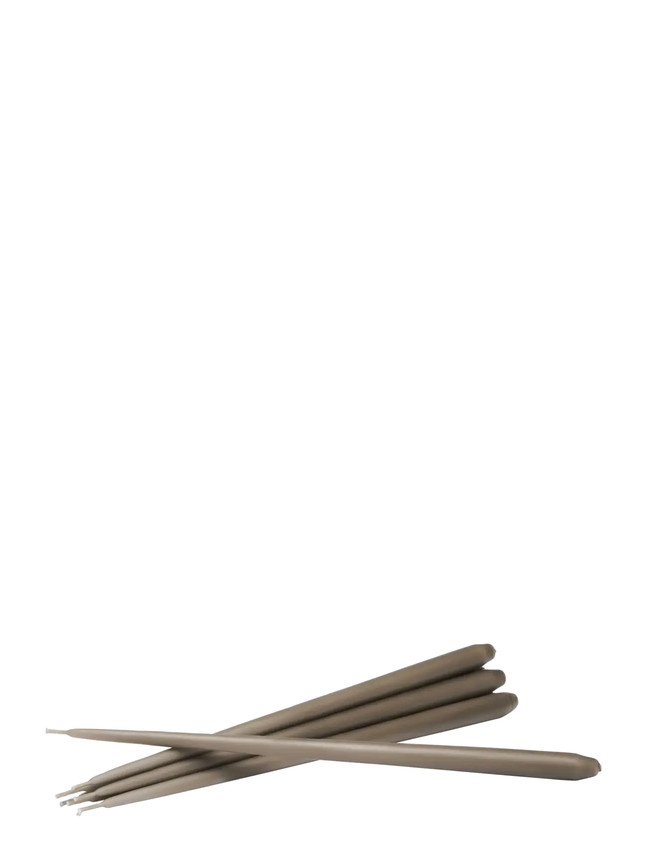 STOFF Nagel taper candles by Ester & Erik (box w/6 pcs) - TAUPE