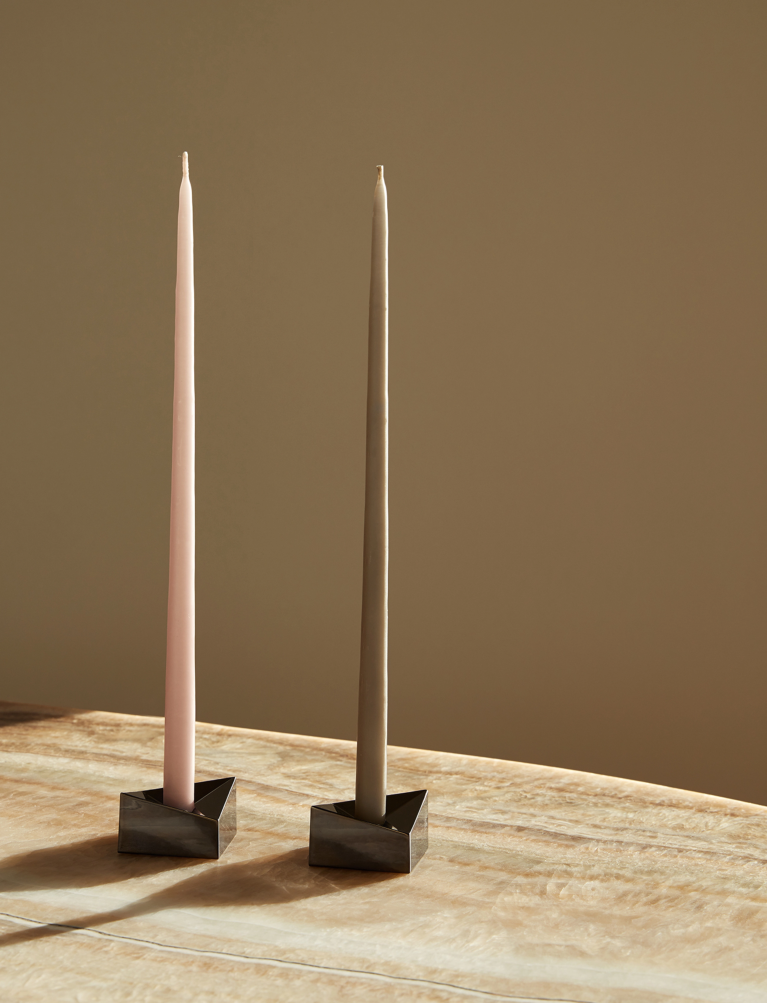 STOFF Nagel - STOFF Nagel taper candles by Ester & Erik (box w/6 pcs) - stagelys - taupe - 4