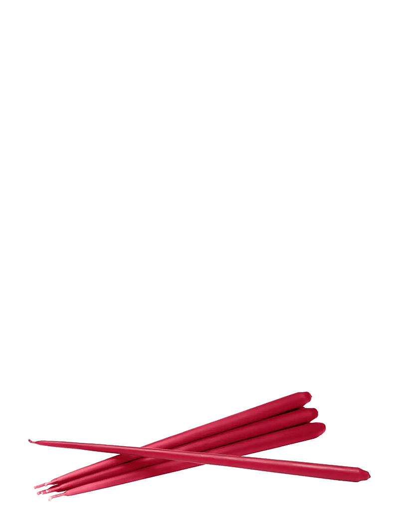 STOFF Nagel - STOFF Nagel taper candles by Ester & Erik (box w/6 pcs) - tischkerzen - red - 0