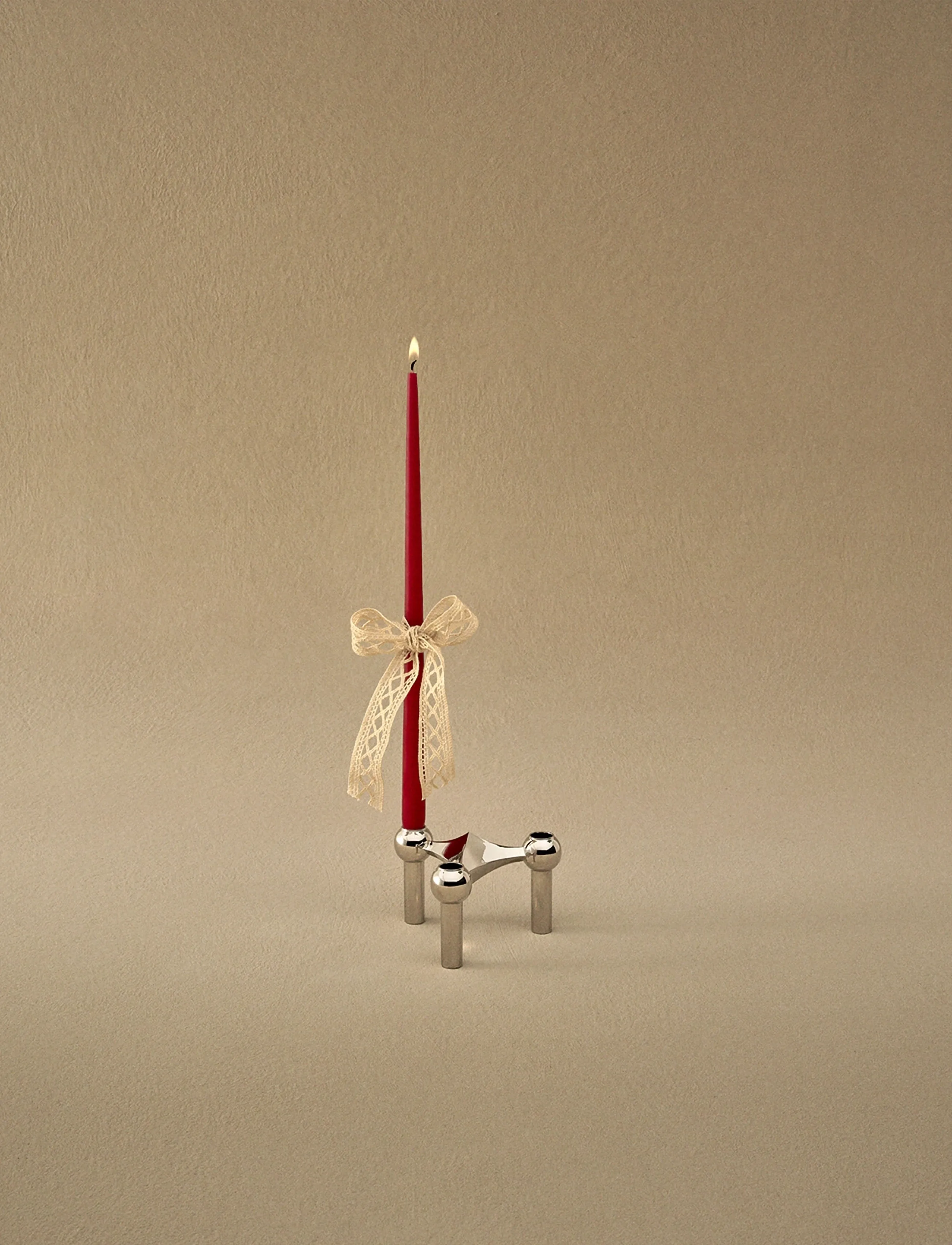 STOFF Nagel Taper Candles By Ester & Erik (Box W/6 Pcs), 29X1.3 cm, Candles, Rot - Pillar Homeware