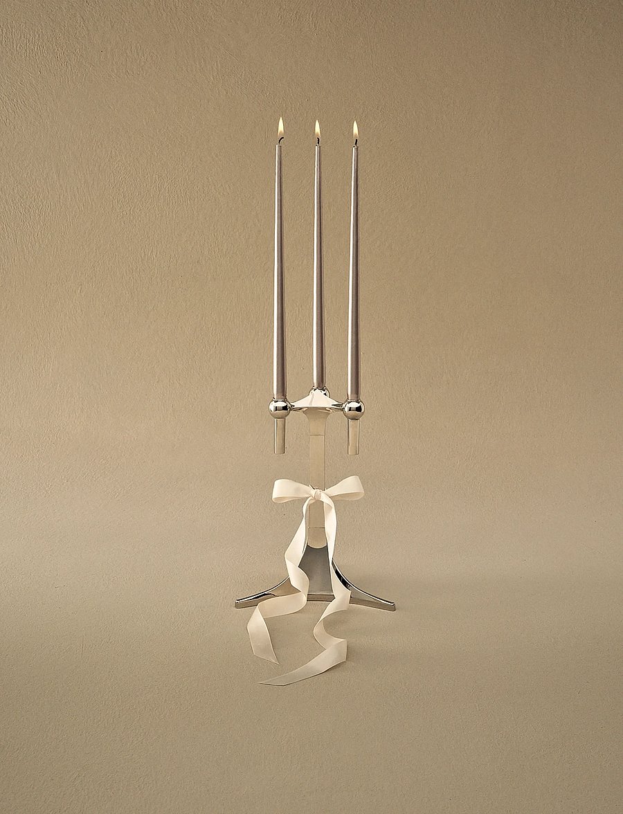 STOFF Nagel - STOFF Nagel taper candles by Ester & Erik (box w/6 pcs) - pikad küünlad - champagne - 0