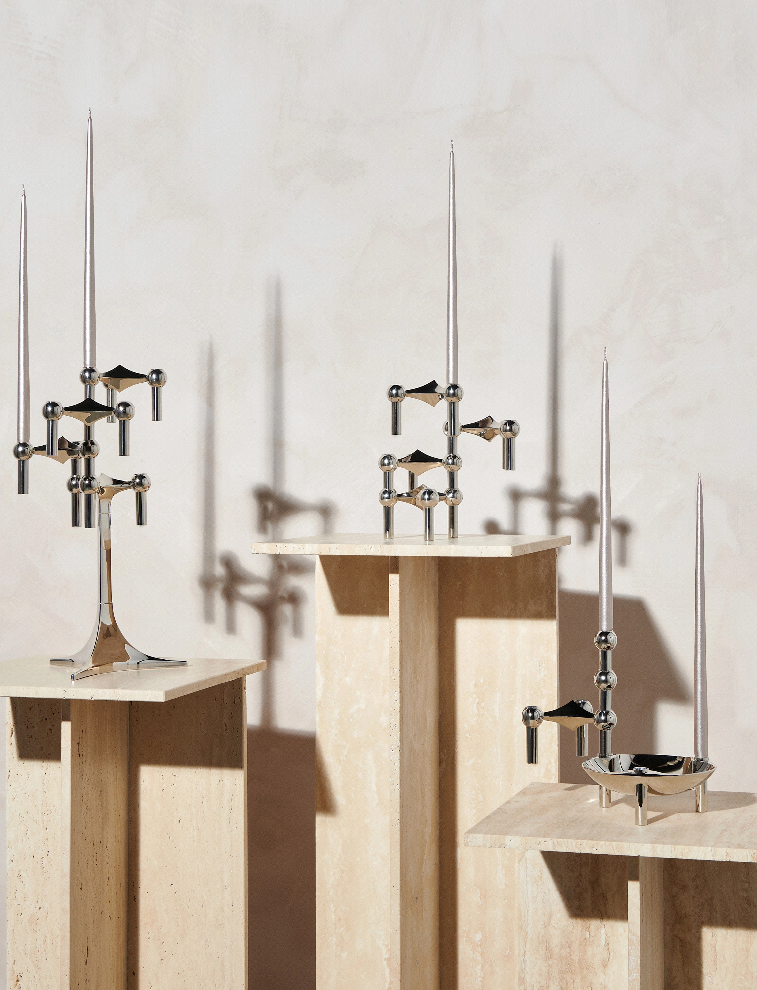 STOFF Nagel - STOFF Nagel taper candles by Ester & Erik (box w/6 pcs) - stagelys - champagne - 2
