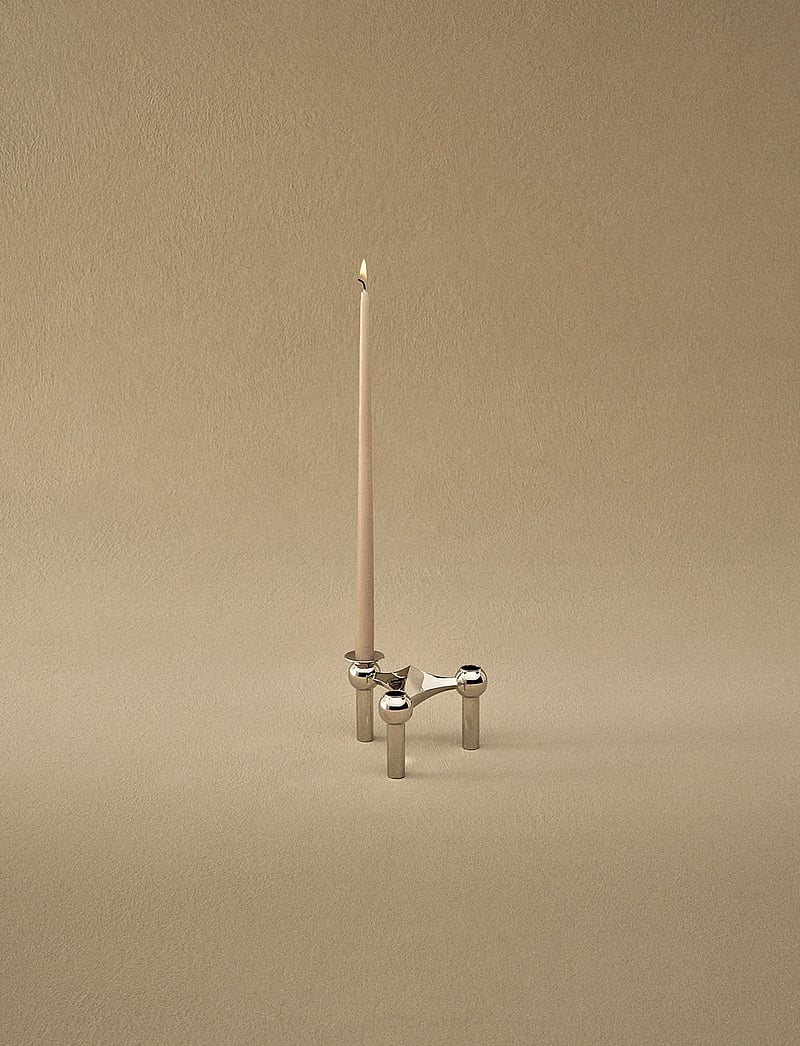 STOFF Nagel - STOFF Nagel taper candles by Ester & Erik (box w/6 pcs) - kruunukynttilät - latte - 1