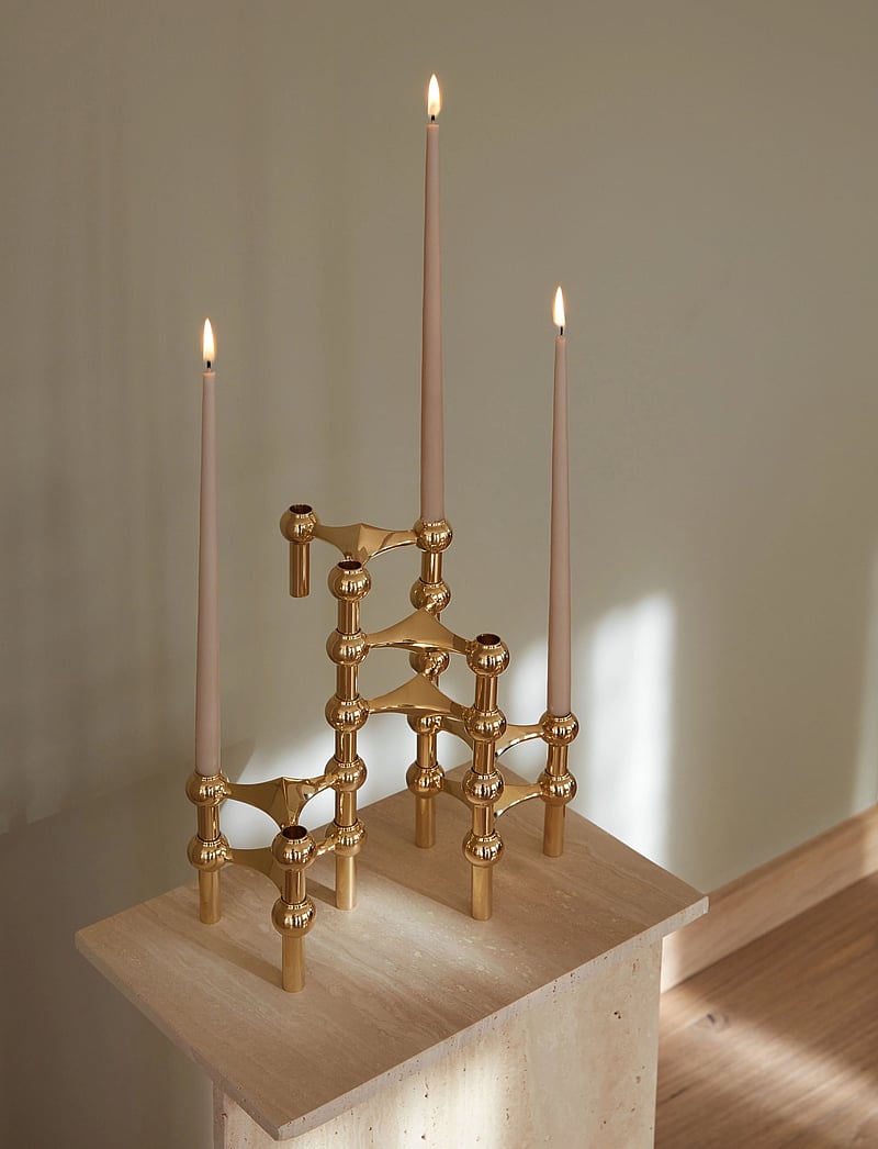 STOFF Nagel - STOFF Nagel taper candles by Ester & Erik (box w/6 pcs) - kruunukynttilät - latte - 2