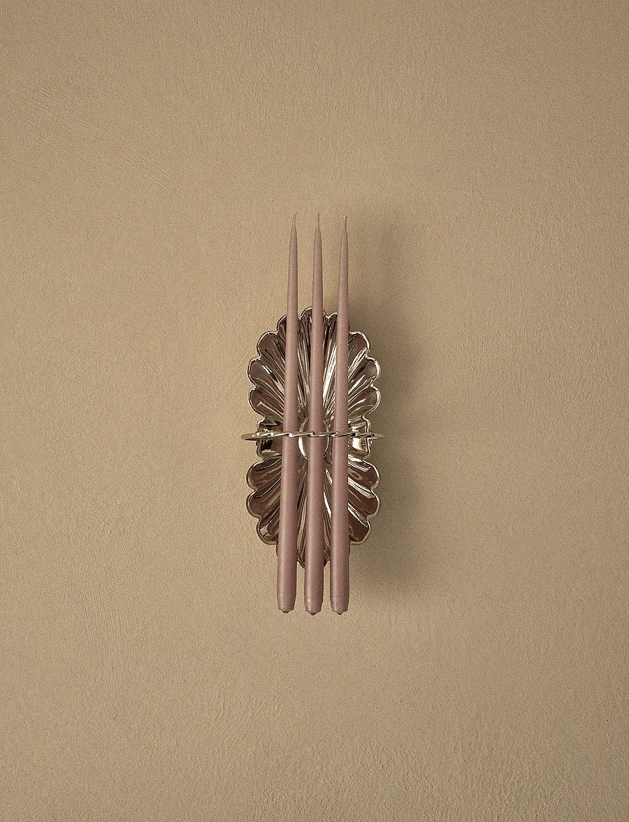 STOFF Nagel - STOFF Nagel taper candles by Ester & Erik (box w/6 pcs) - pikad küünlad - soft rose - 0