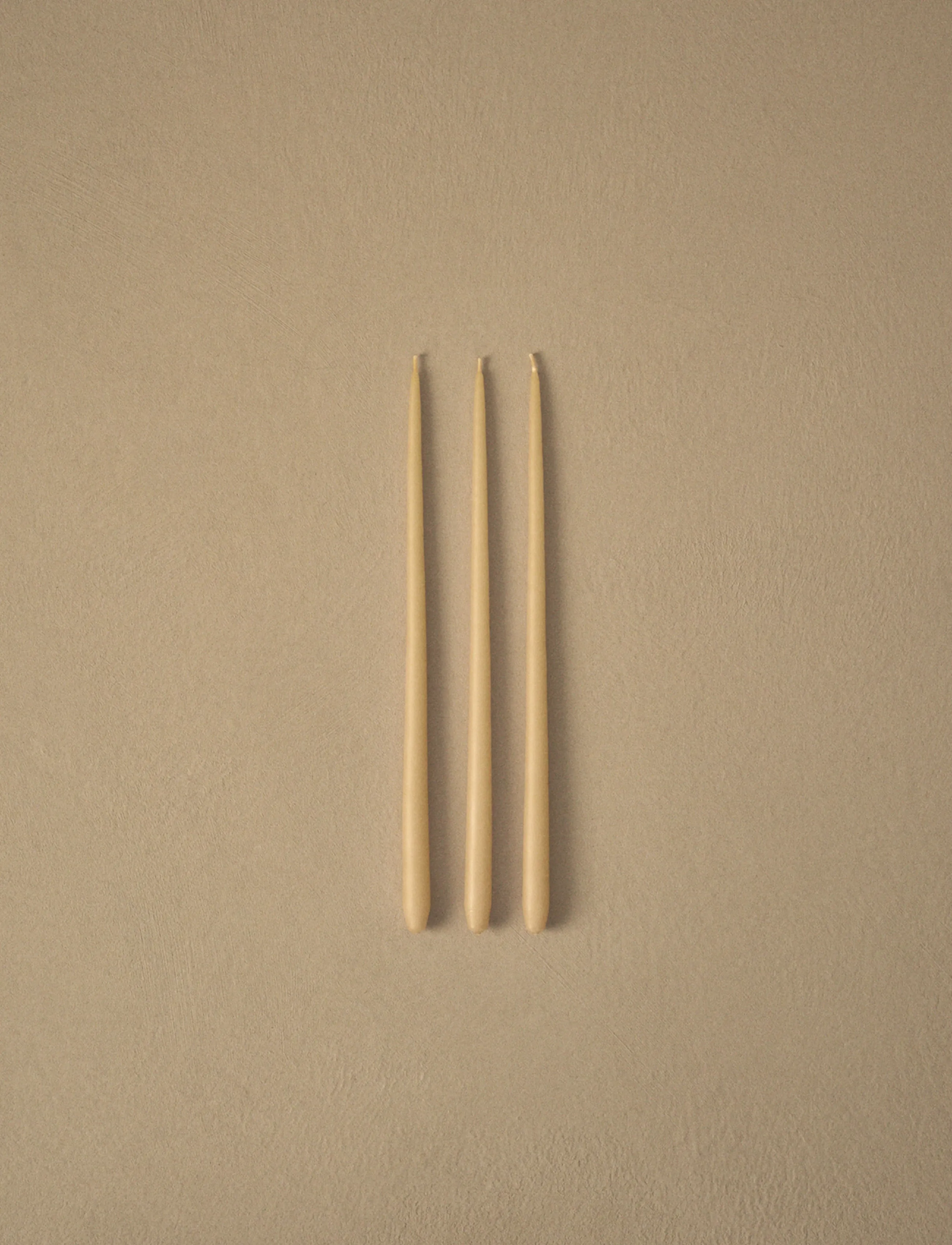 STOFF Nagel Taper Candles By Ester & Erik (Box W/6 Pcs) Ginger, 29X 1.3 cm, Candles, Gelb - Tealights, Homeware