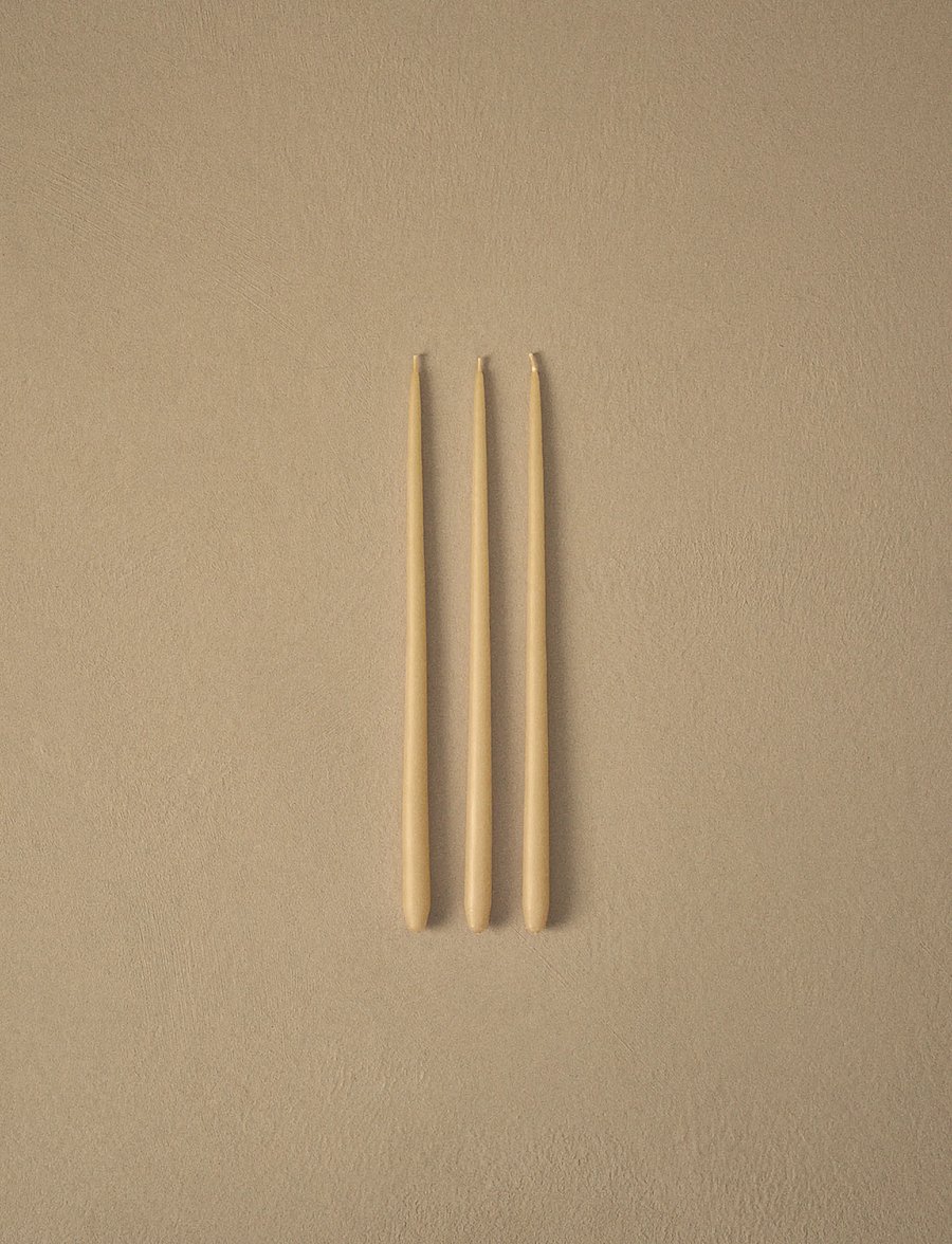 STOFF Nagel - STOFF Nagel taper candles by ester & erik (box w/6 pcs) - ginger - teelichter - ginger - 0