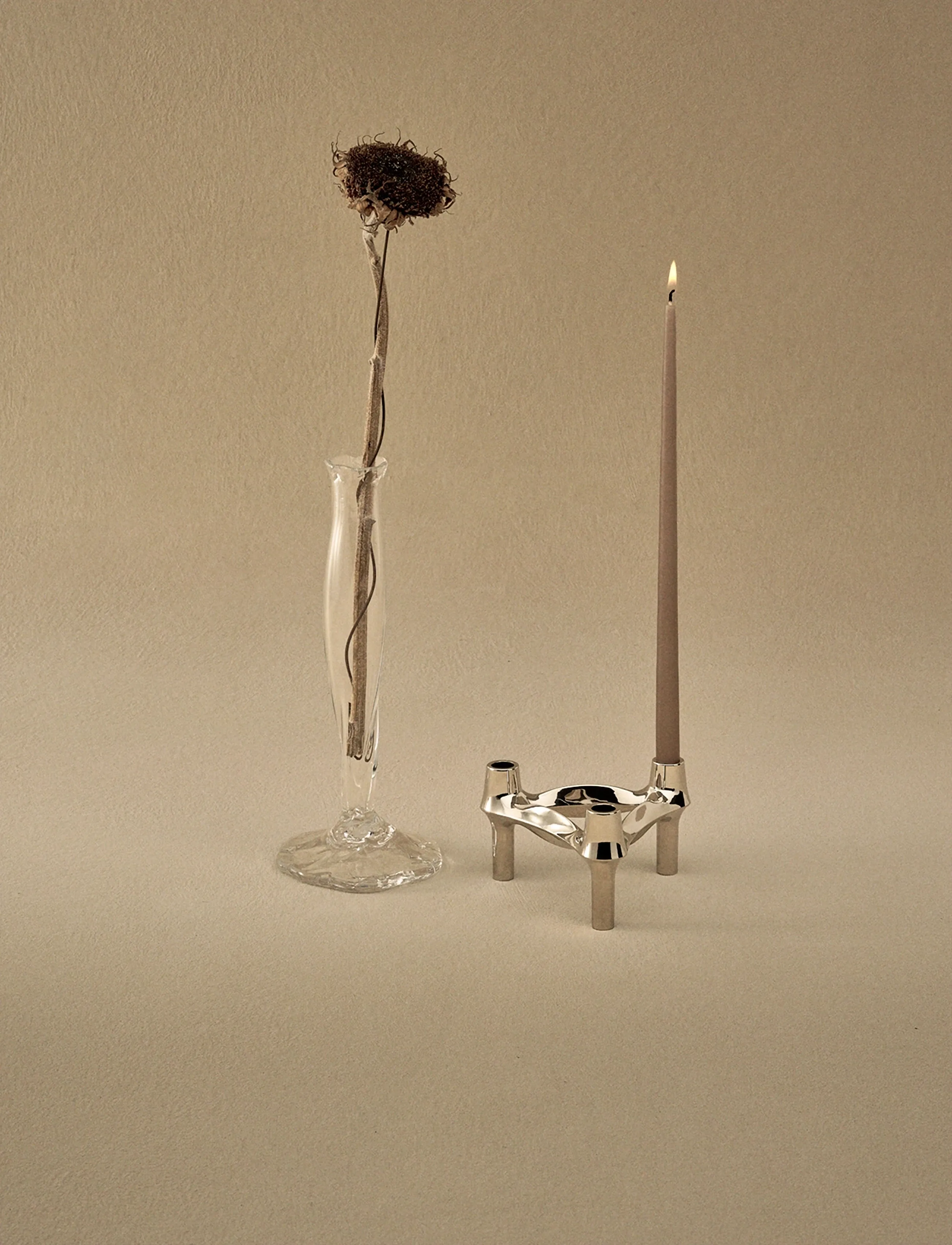 STOFF Nagel Stoff Nagel Taper Candles By Ester & Erik (Box W/6 Pcs), 29X1.3 cm, Brown, Stearinlys > Søjlelys, Unisex