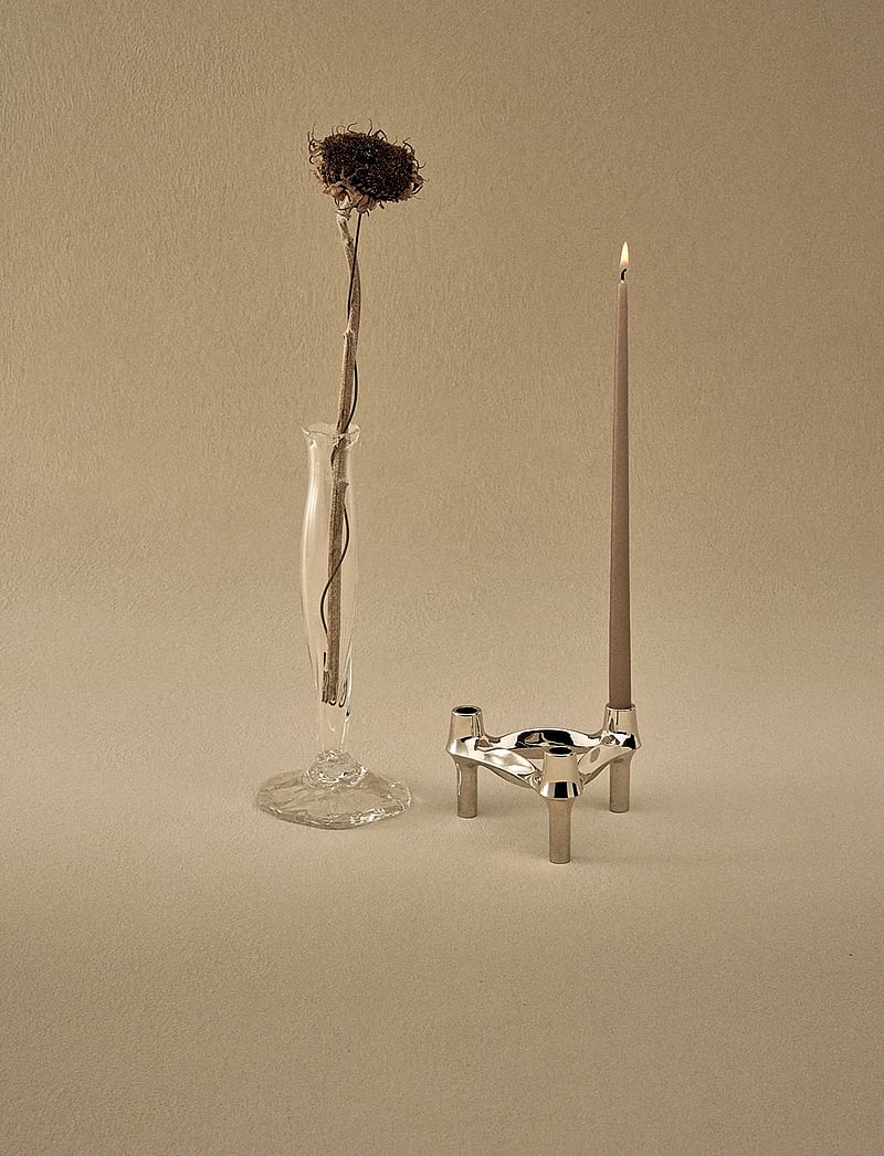 STOFF Nagel - STOFF Nagel taper candles by Ester & Erik (box w/6 pcs) - kruunukynttilät - soft brown - 1