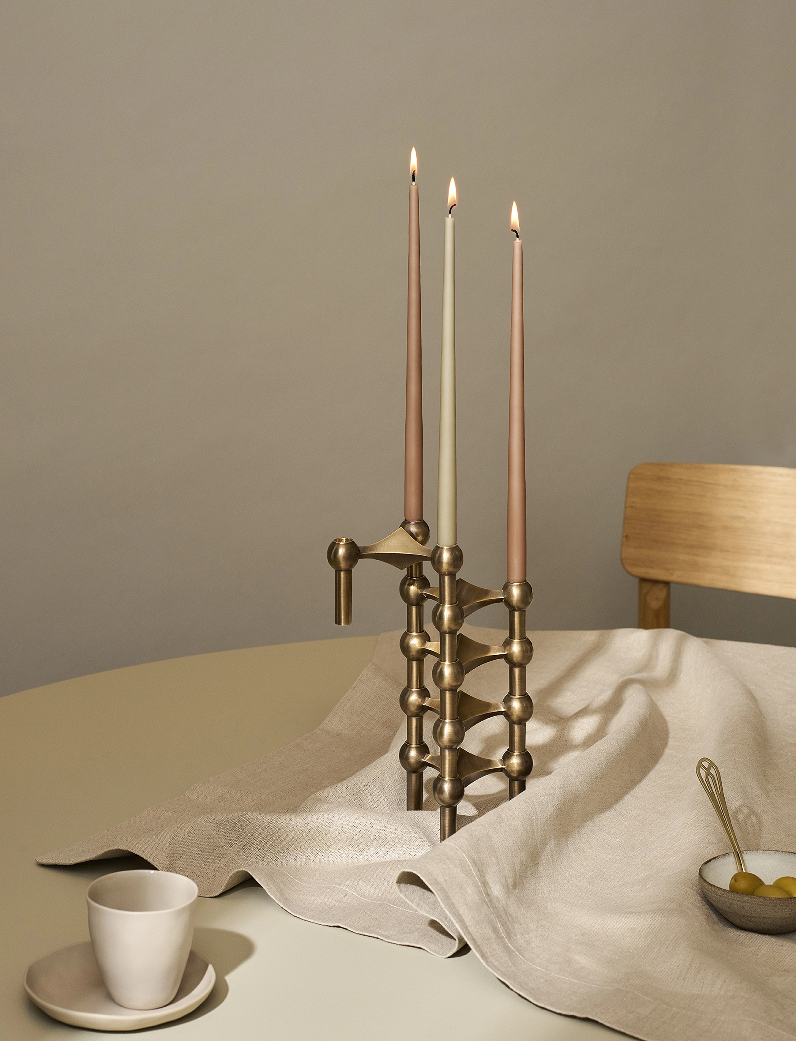 STOFF Nagel - STOFF Nagel taper candles by Ester & Erik (box w/6 pcs) - stagelys - artichoke - 3