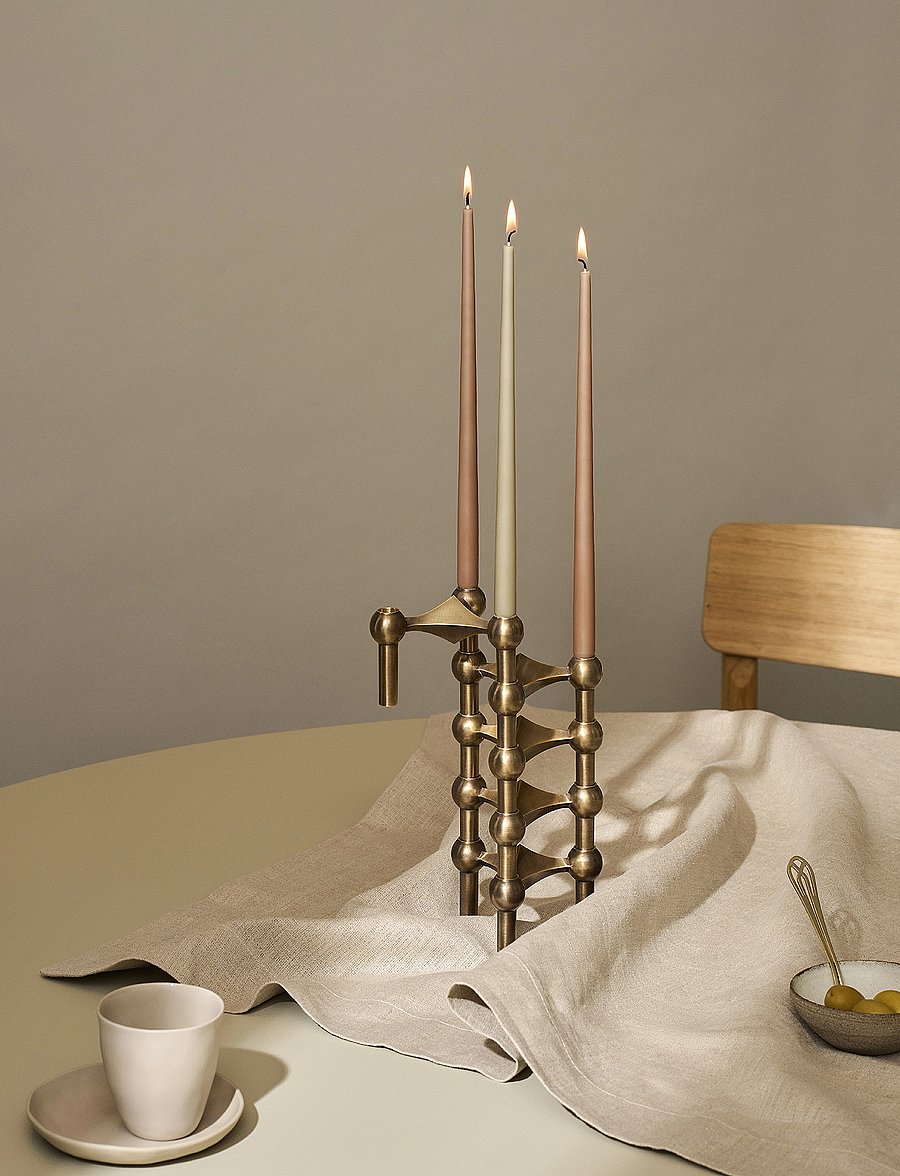 STOFF Nagel - STOFF Nagel taper candles by Ester & Erik (box w/6 pcs) - pikad küünlad - artichoke - 3