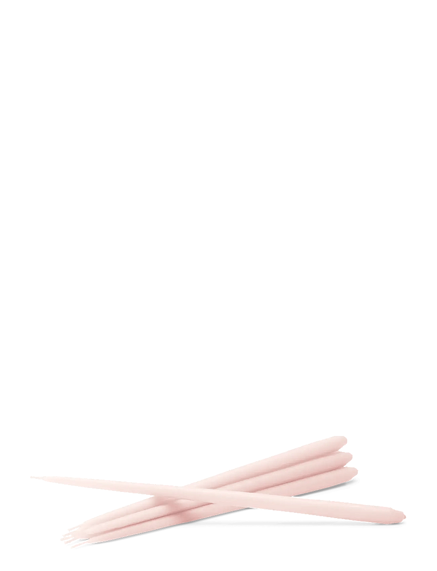 STOFF Nagel - STOFF Nagel taper candles by Ester & Erik (box w/6 pcs) - tischkerzen - mellow pink - 1