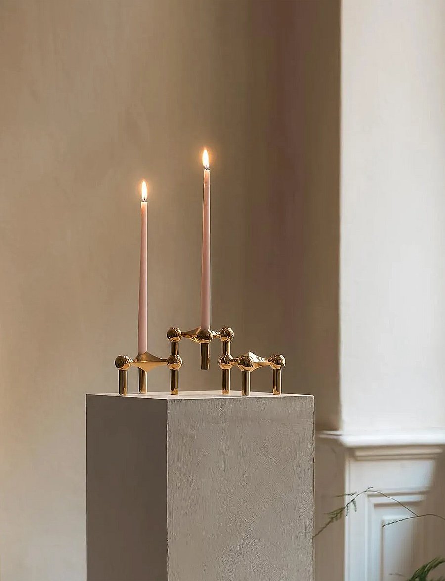 STOFF Nagel - STOFF Nagel taper candles by Ester & Erik (box w/6 pcs) - tischkerzen - mellow pink - 2