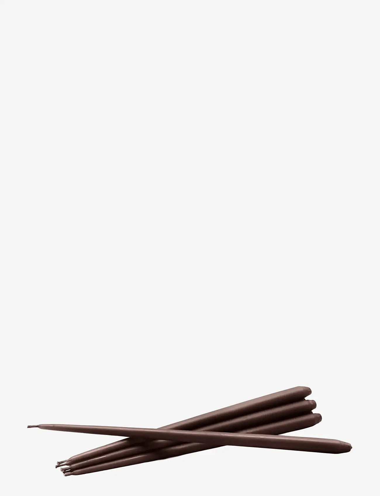 STOFF Nagel - STOFF Nagel taper candles by Ester & Erik (box w/6 pcs) - tischkerzen - espresso - 0