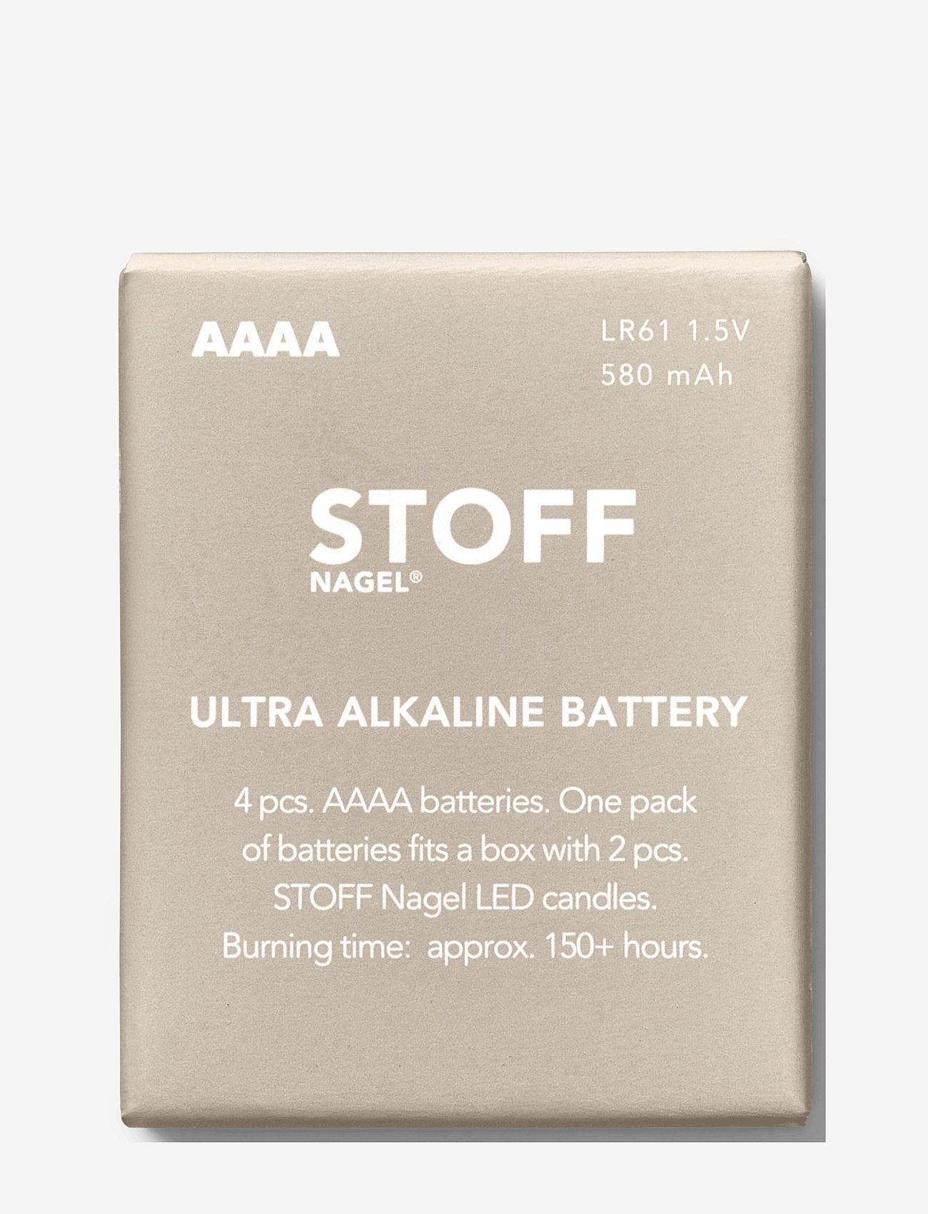 STOFF Nagel Stoff Nagel Aaaa Battery, 4 Pack - Grey - 1X 4.5CM X 3.5CM