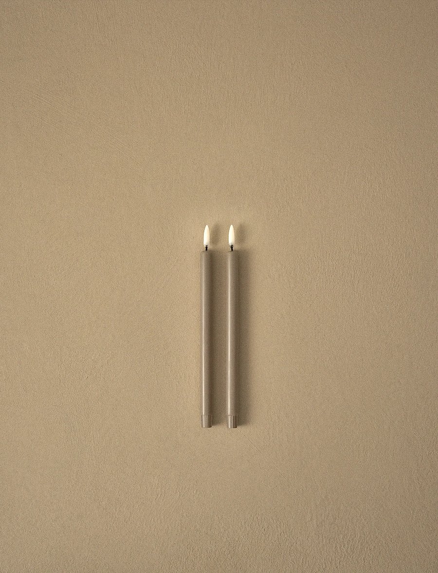STOFF Nagel - STOFF Nagel LED candles by Uyuni Lighting, box with 2 pieces - led küünlad - sand - 3