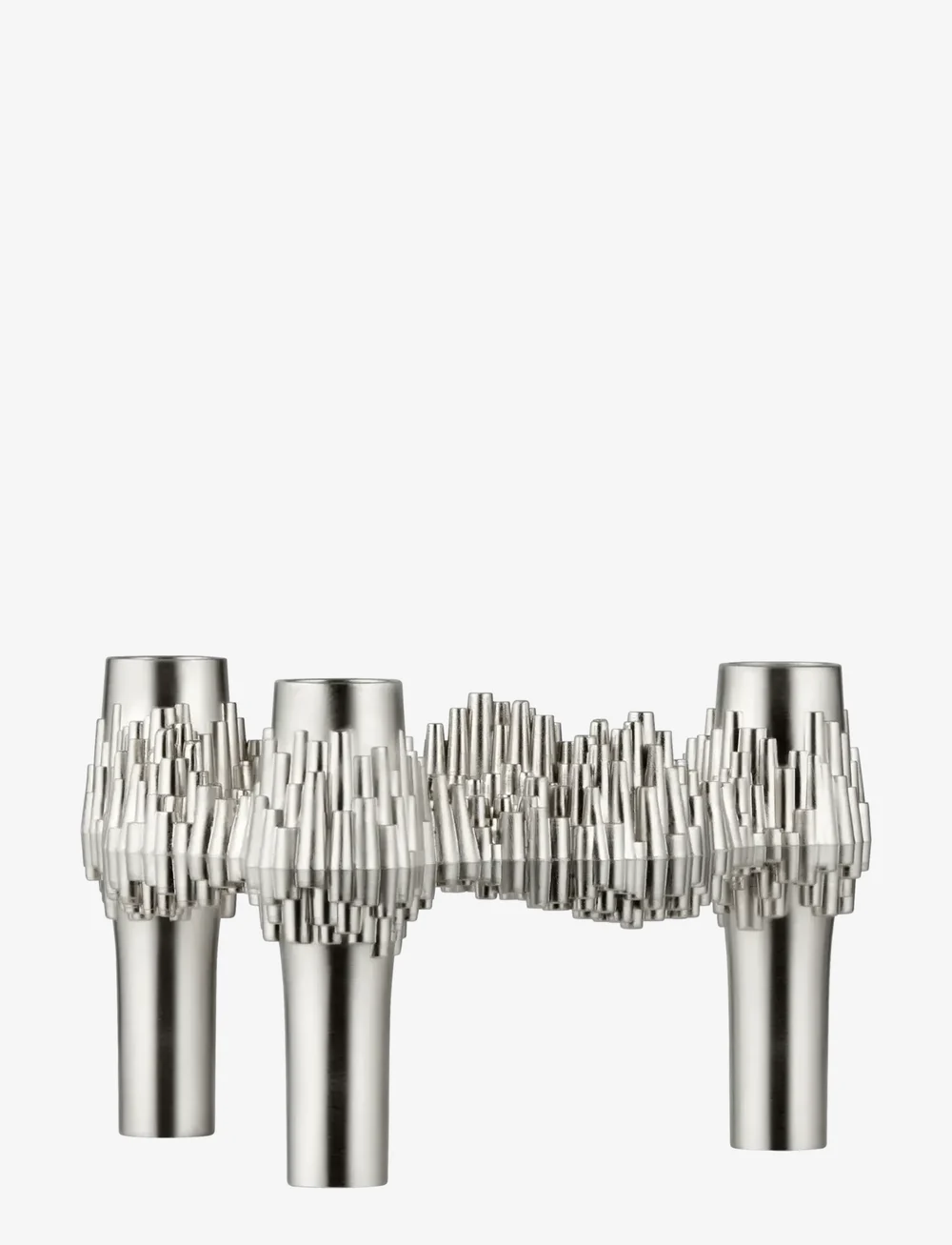 STOFF Nagel - Quist candle holder - brushed chrome - kerzenständer - brushed chrome - 0