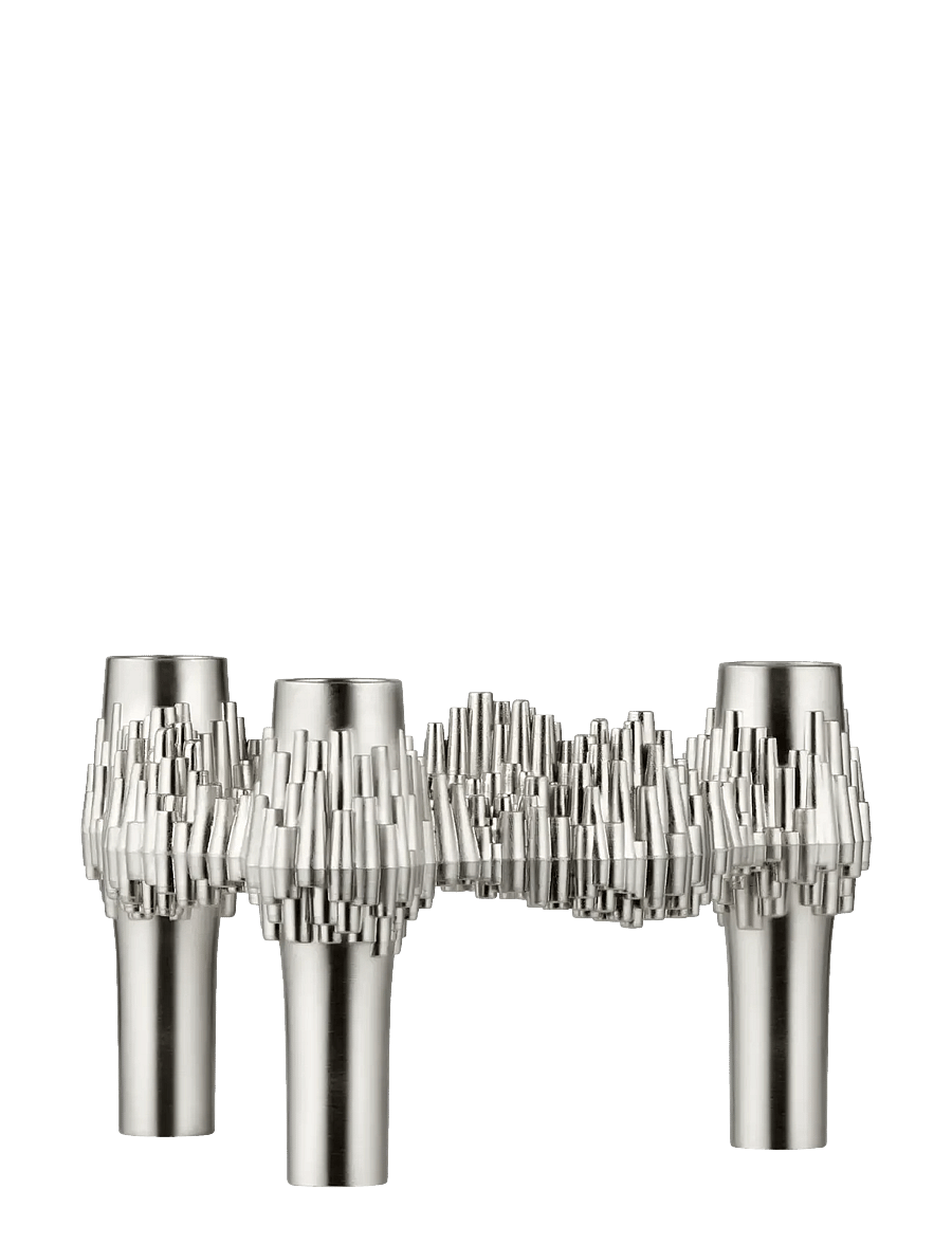 STOFF Nagel - Quist candle holder - brushed chrome - kerzenständer - brushed chrome - 1