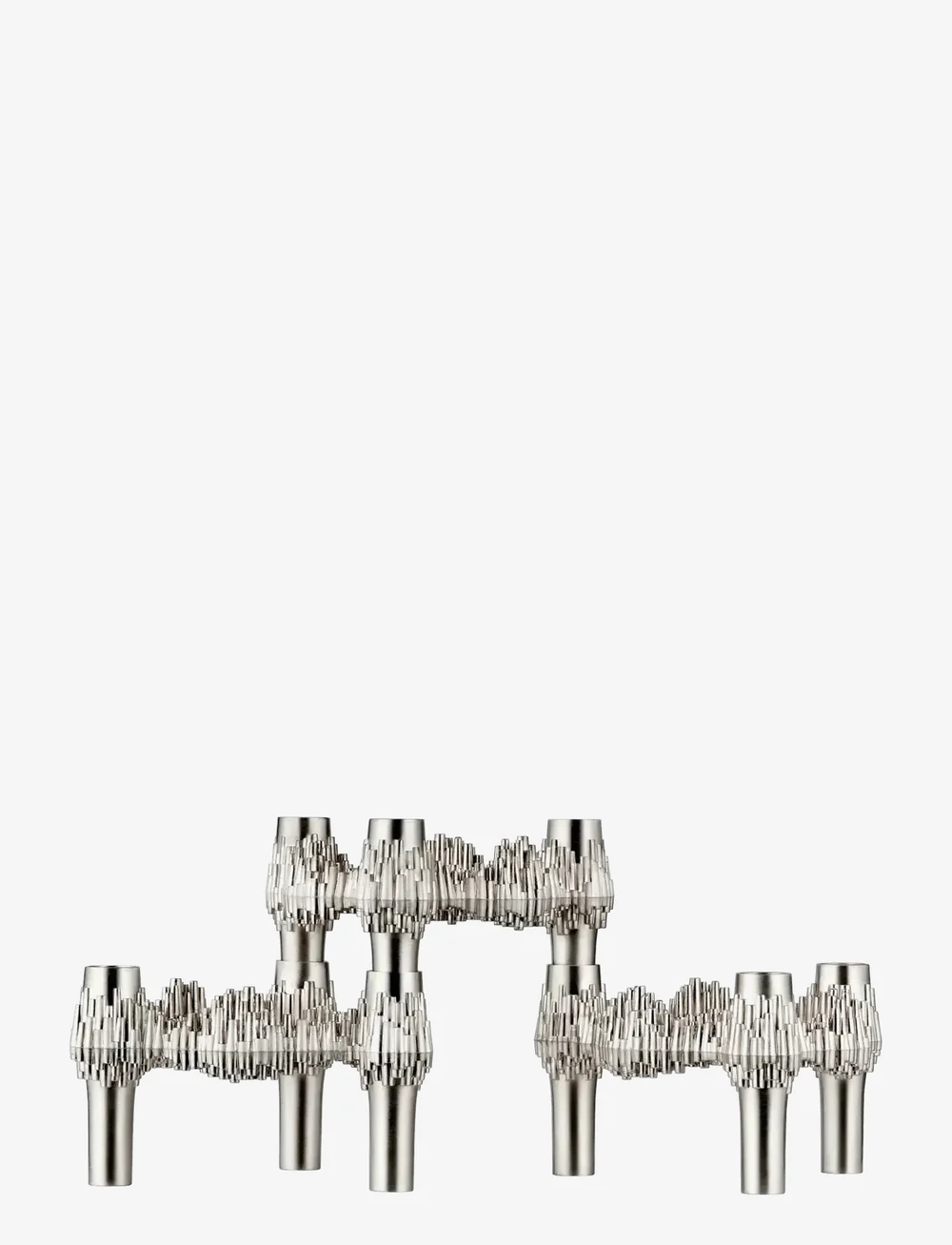 STOFF Nagel - Quist candle holder (set with 3 pcs) - brushed chrome - osta hinnan perusteella - brushed chrome - 0