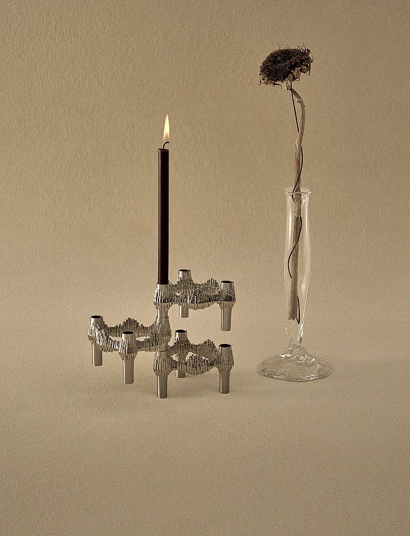 STOFF Nagel - Quist candle holder (set with 3 pcs) - brushed chrome - osta hinna alusel - brushed chrome - 0