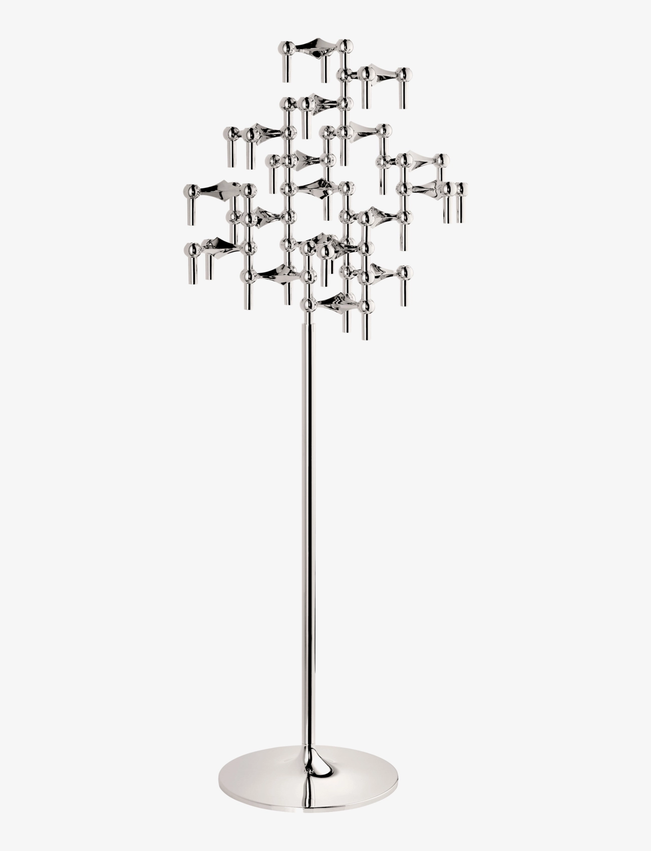 STOFF Nagel Floor Stand, Lysestage, Sølv, Str: H:70CM D:25CM