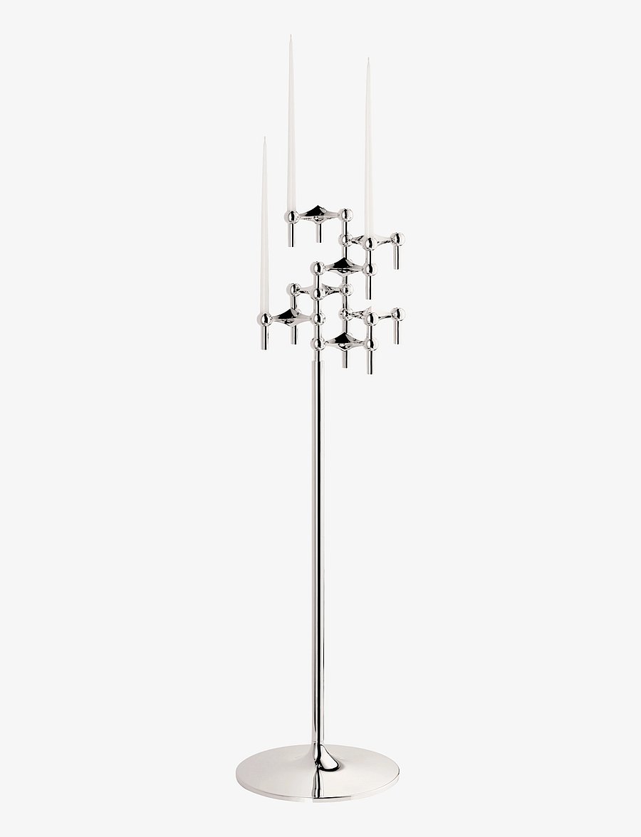 STOFF Nagel - STOFF Nagel floor stand - kerzenständer - chrome - 3