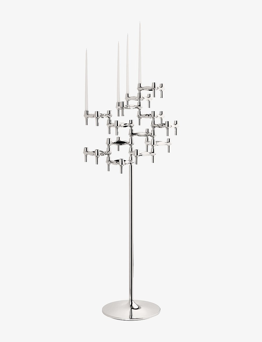 STOFF Nagel - STOFF Nagel floor stand - kerzenständer - chrome - 4